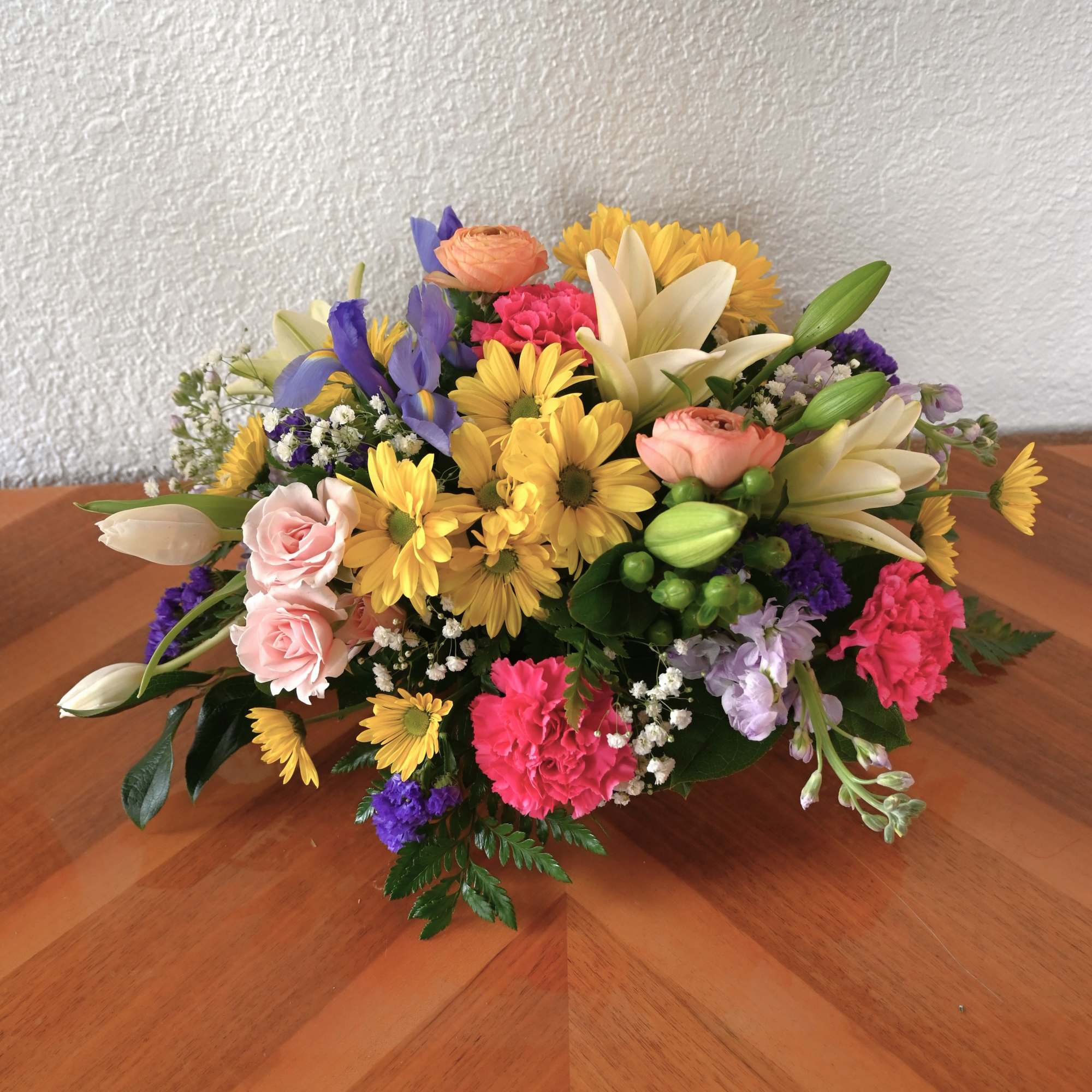 Adorn your table with fresh, seasonal blooms in an array of cheerful