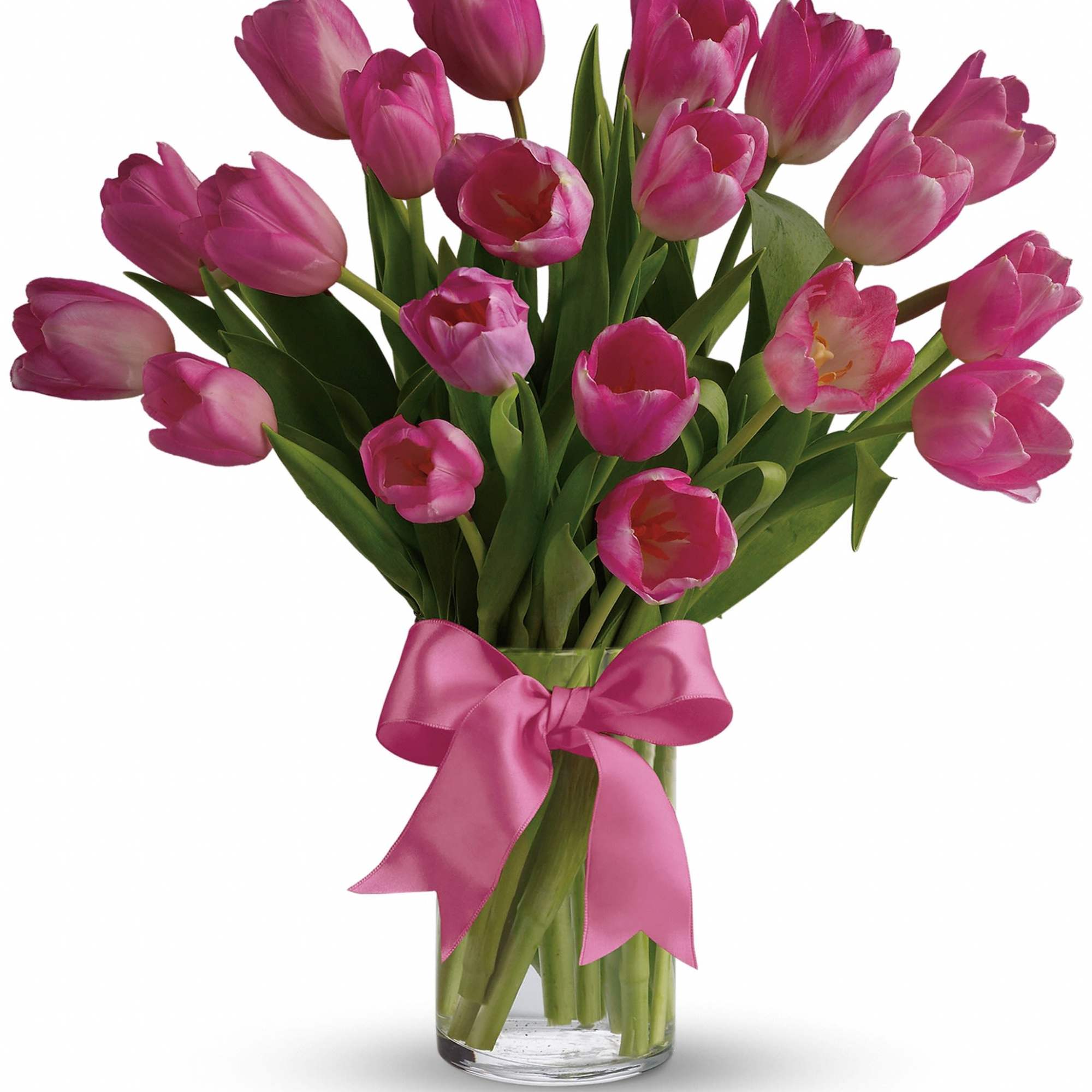 Beautiful and "simply said" light pink tulips are a hip way to