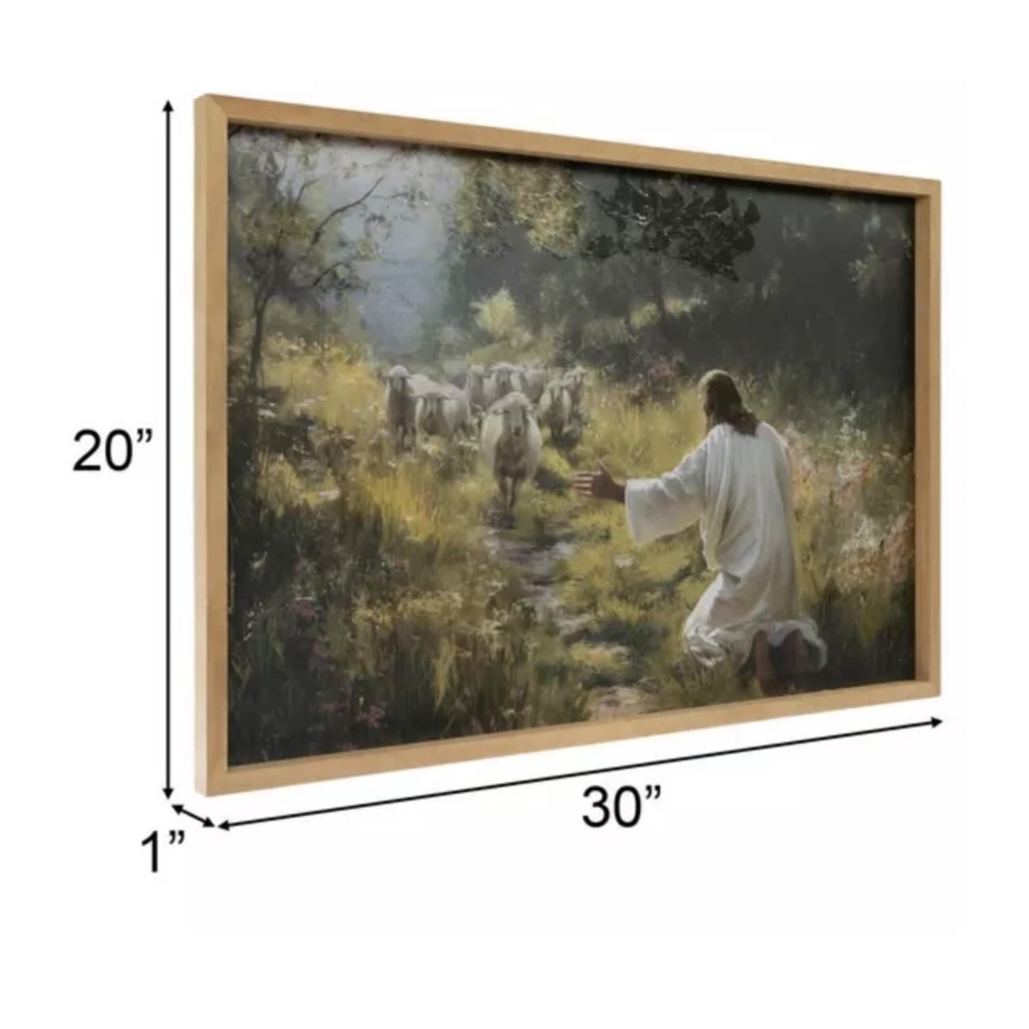 Point others to your Savior by displaying Jesus &amp; The Flock Wood