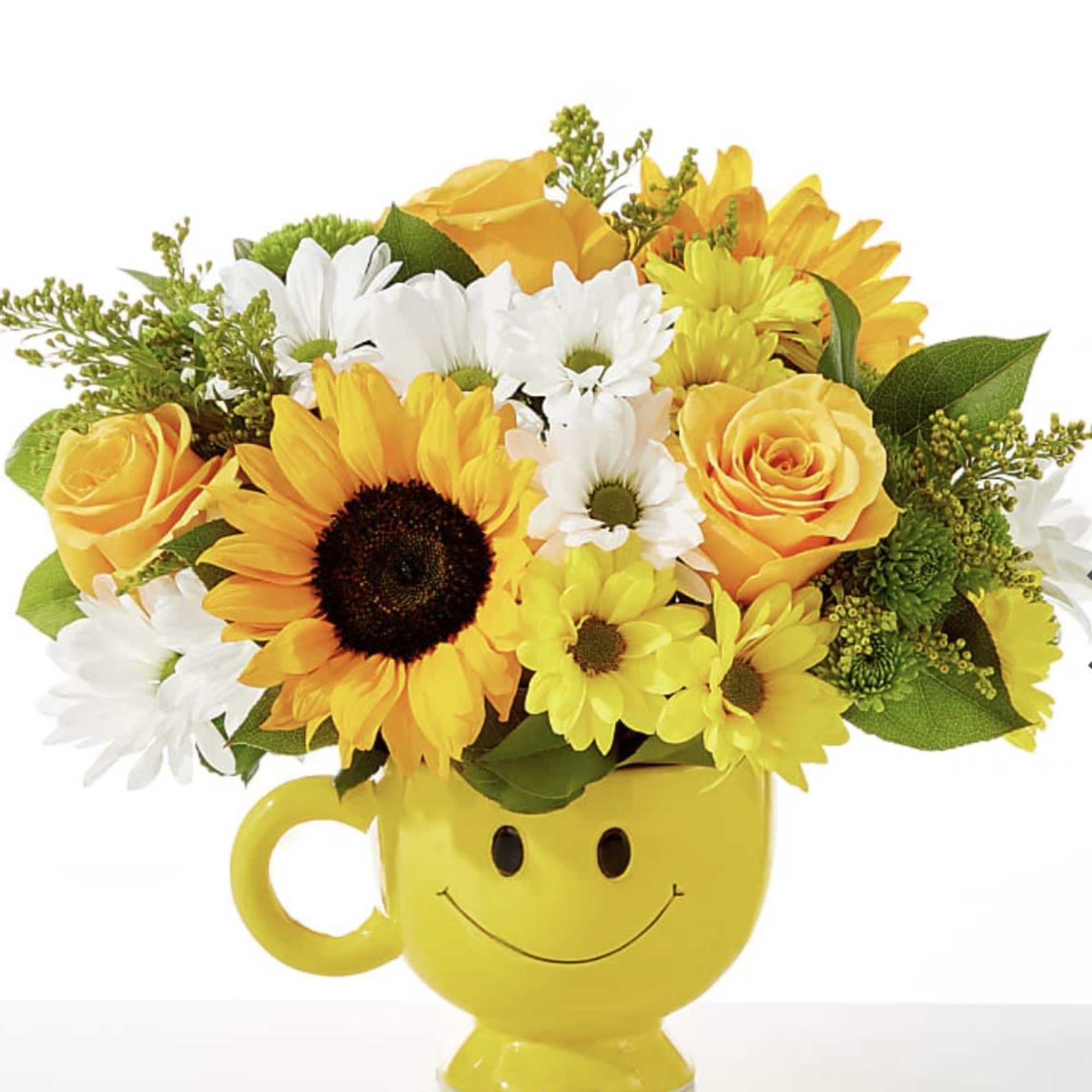 Put a smile on their face with this mug of sunny blooms!

To