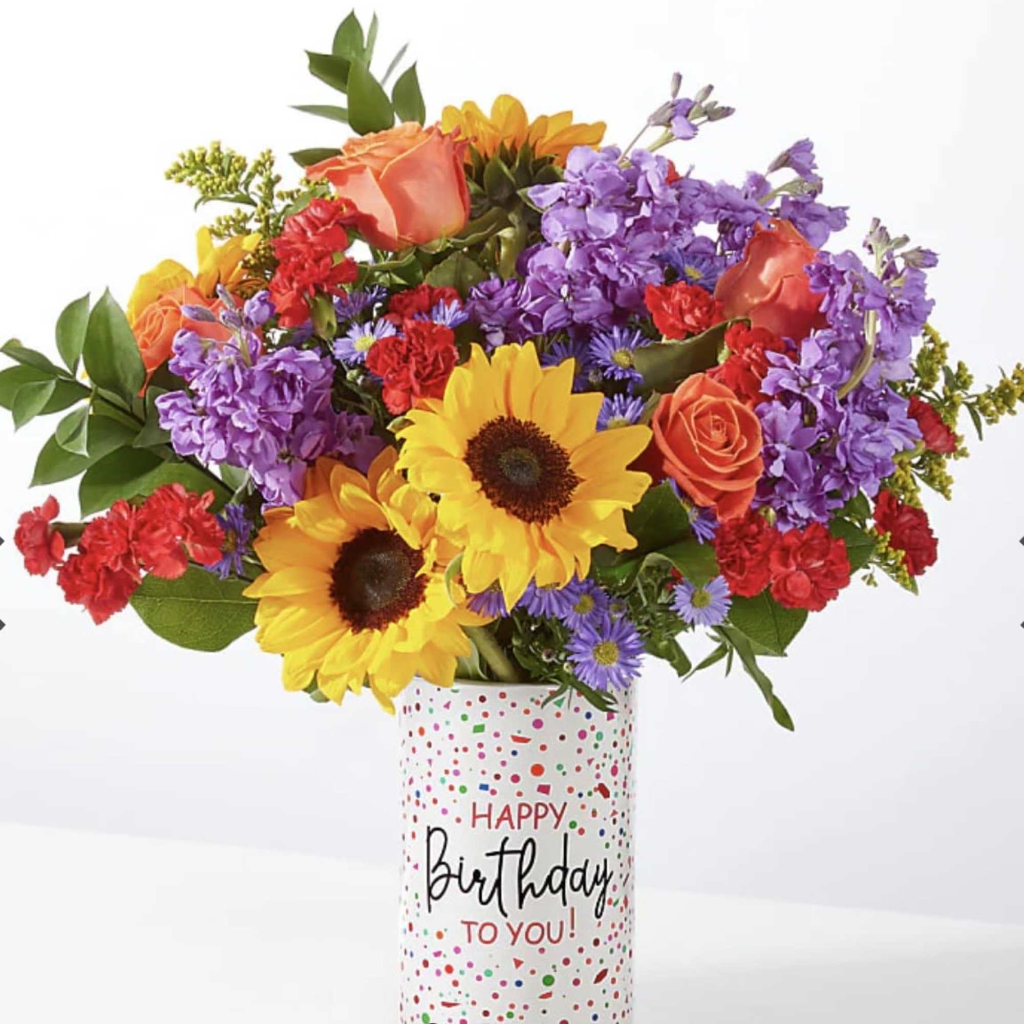 Make them feel loved and celebrated with this gift of radiant sunflowers