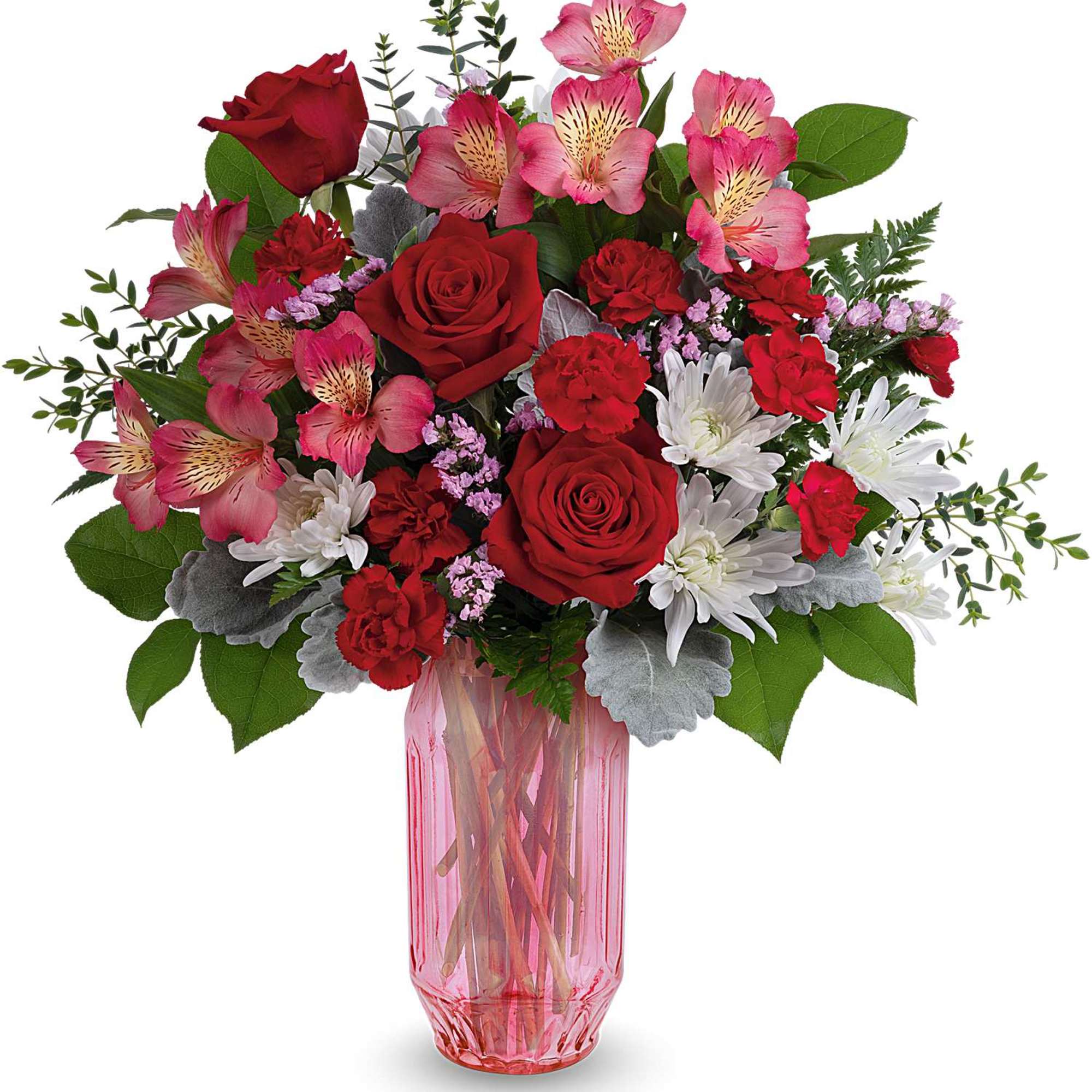 Celebrate love's radiant hues with Teleflora's Gorgeous Gem Bouquet, a stunning Valentine's