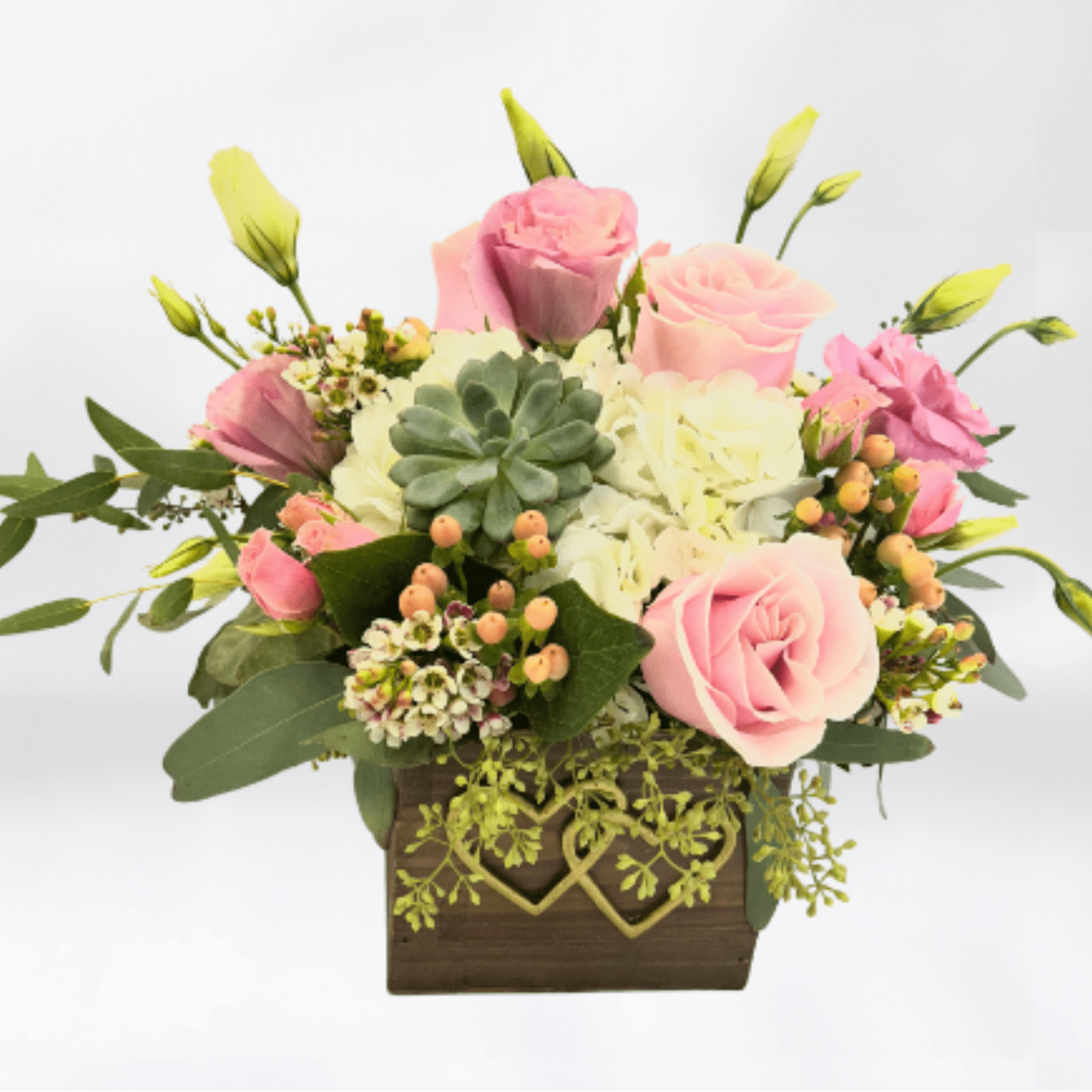 Our Hearts Floral Arrangement 

A timeless expression of love and romance&mdash;perfect for