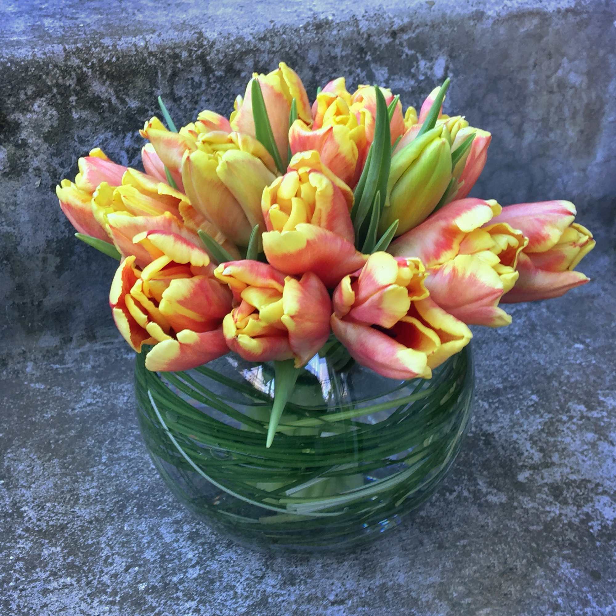 Our Tulip Bowl is a refined celebration of spring, designed to highlight