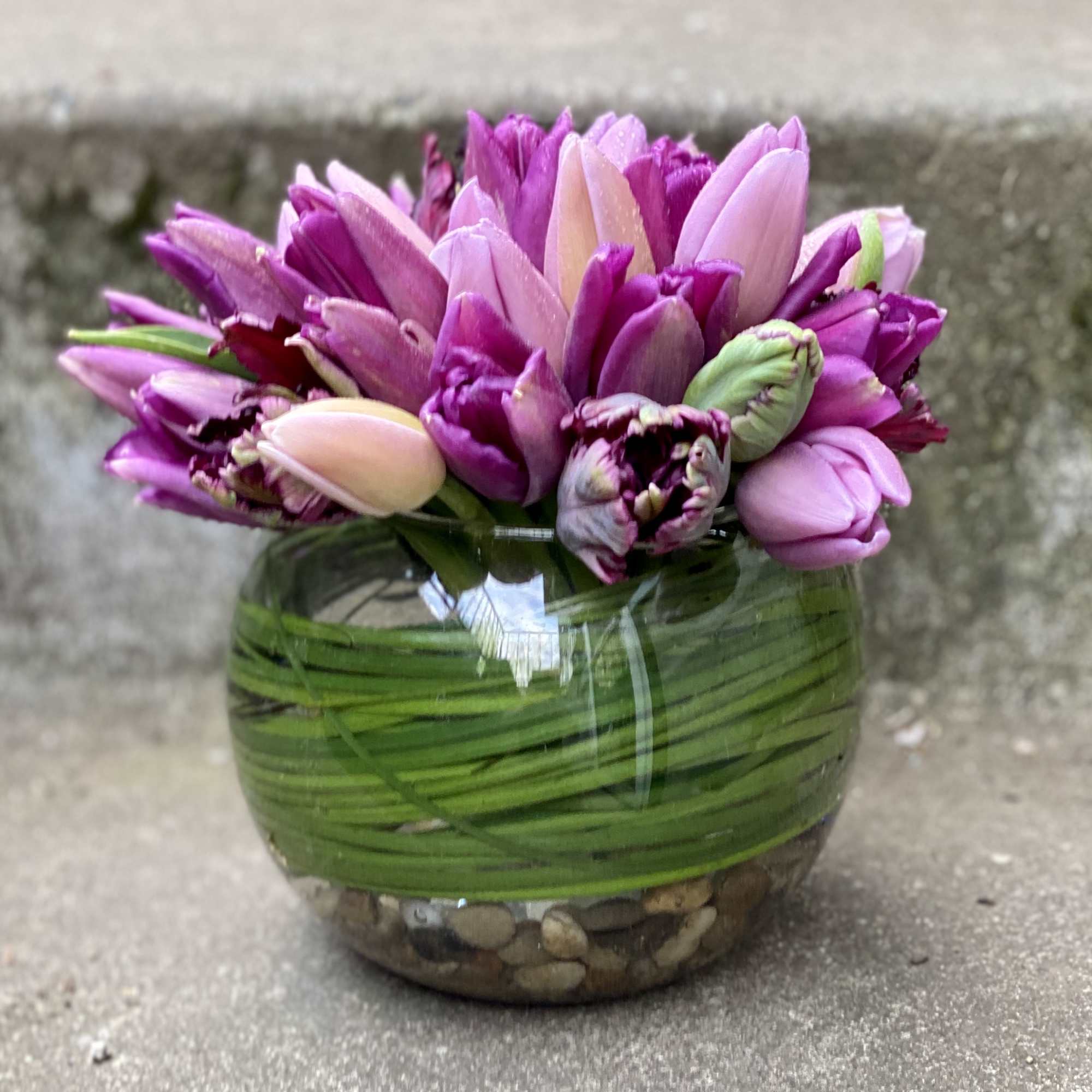 Our Tulip Bowl is a refined celebration of spring, designed to highlight