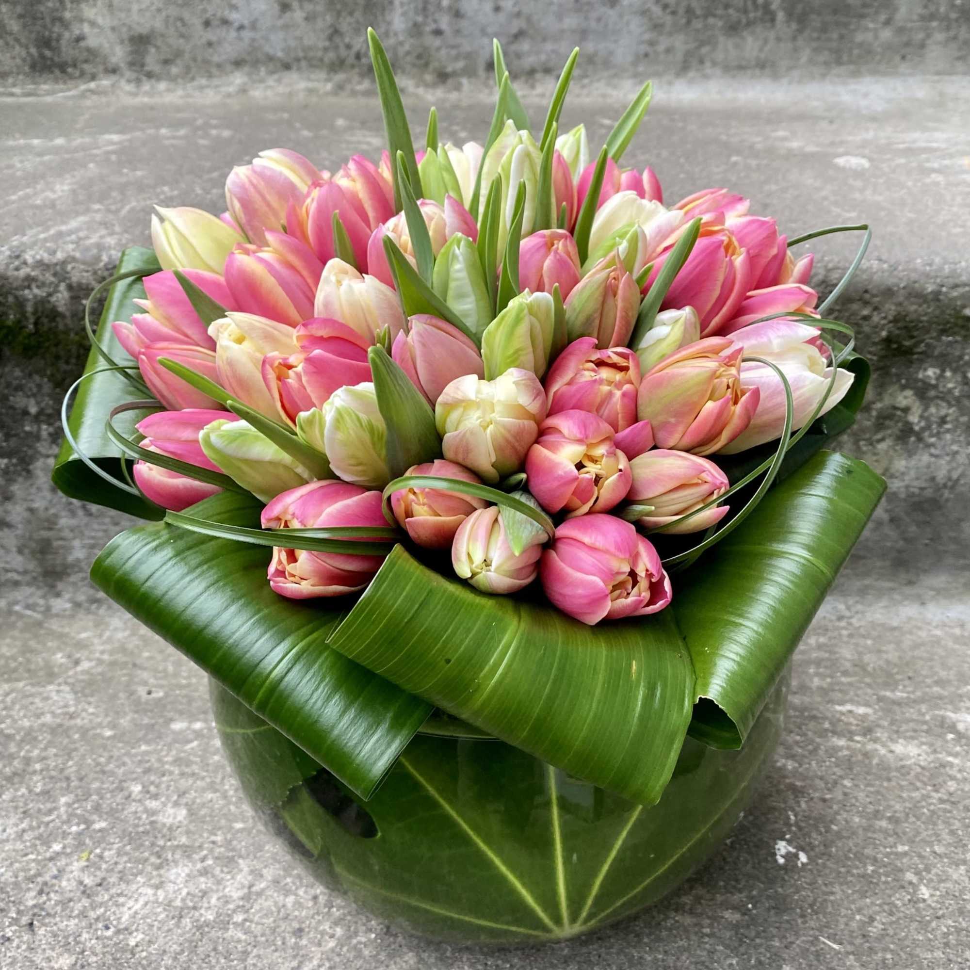 Our Very Large Tulip Bowl is a refined celebration of spring, designed