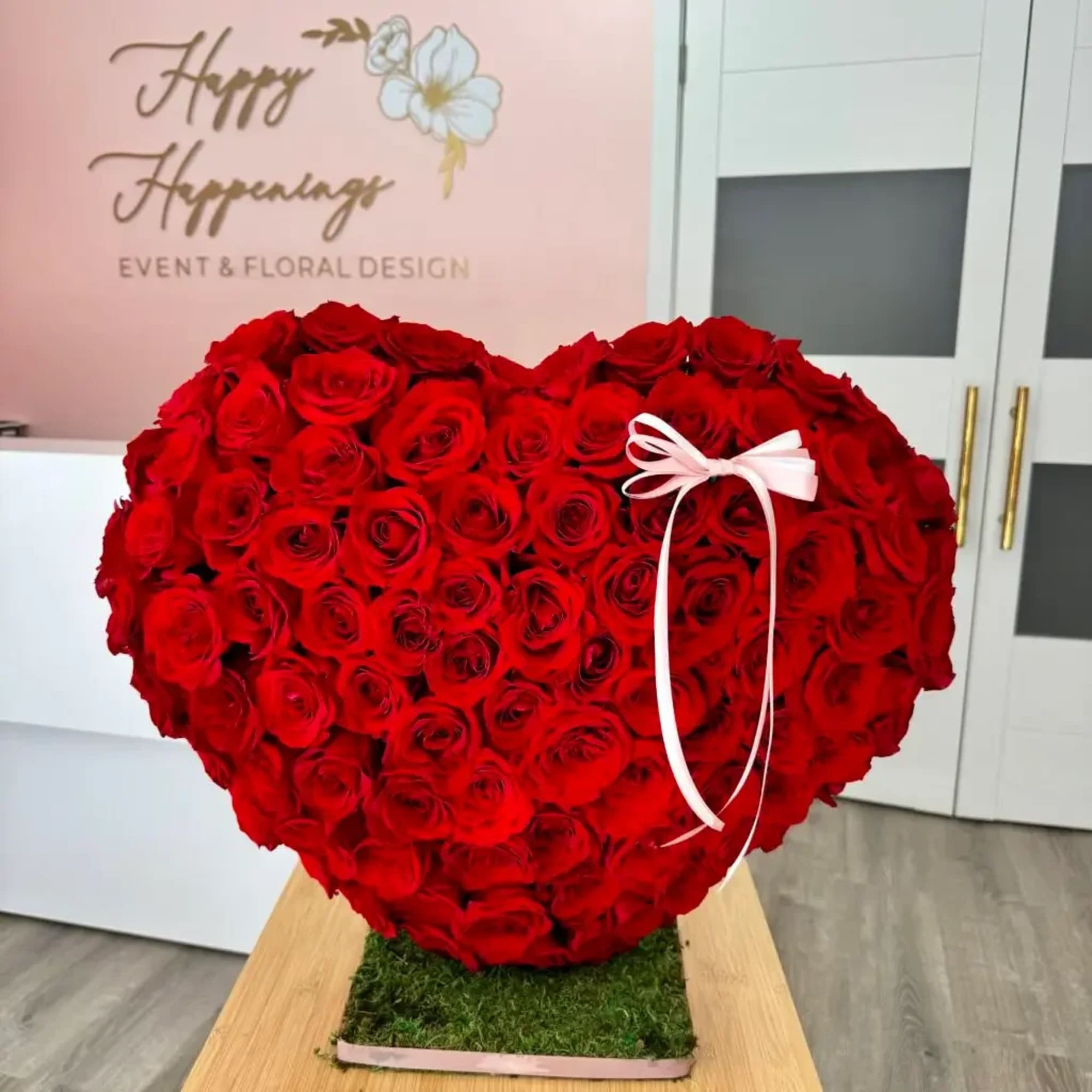 Make a statement of love with our luxurious handcrafted rose heart &mdash;