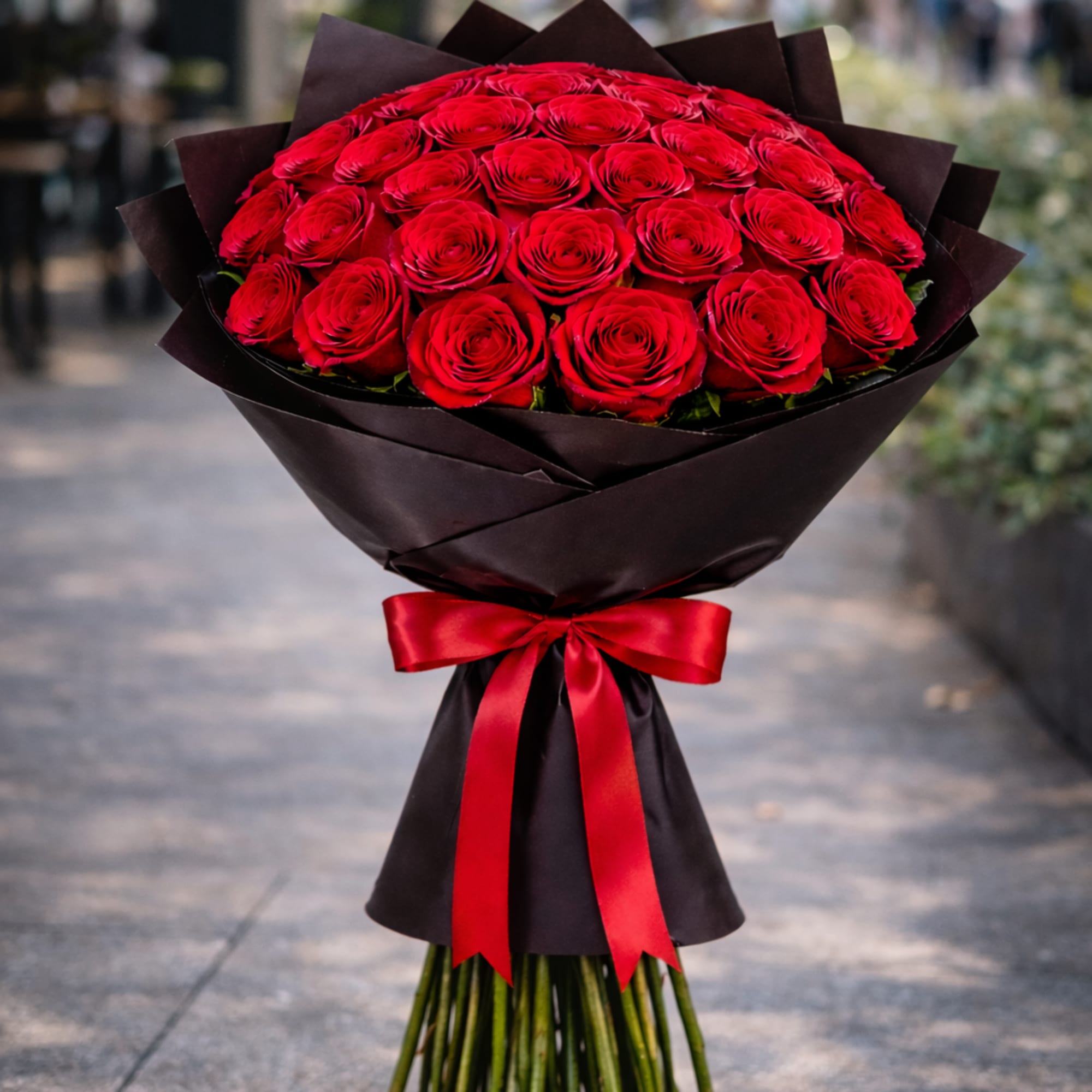 12 Premium Ecuadorian Roses- Standard (small)
24 Premium Ecuadorian Roses- Deluxe (Medium)
36 premium