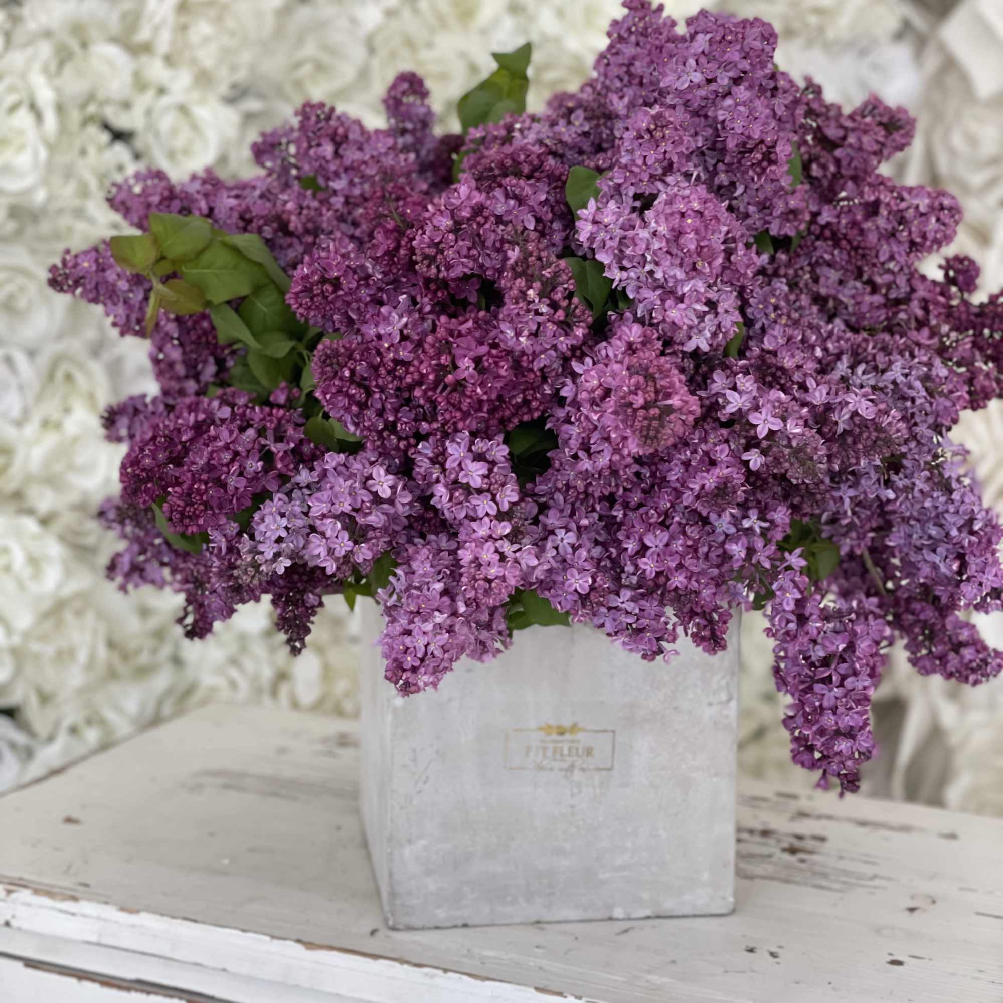 4 1/2 dozen purple lilac arrangement