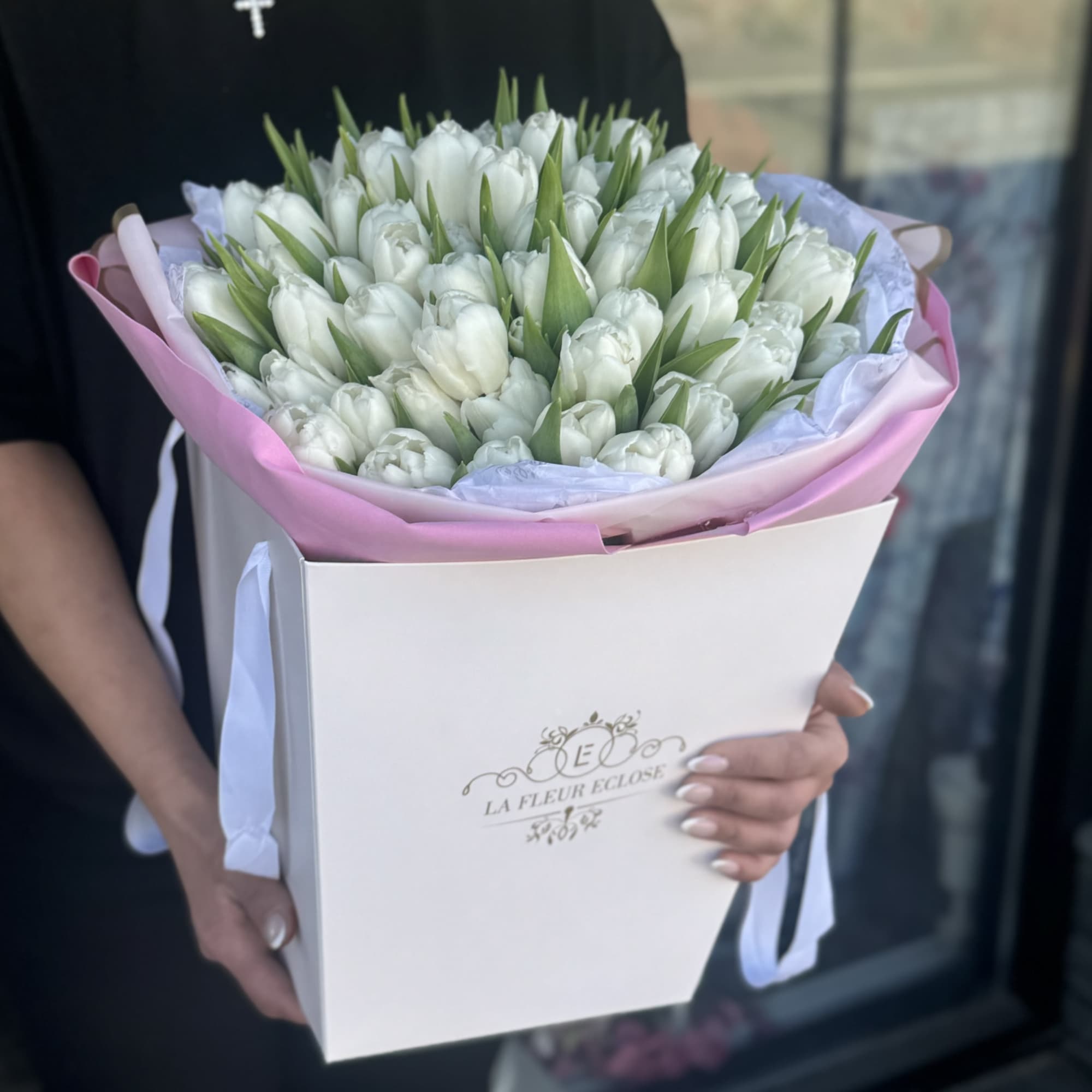 bouquet of 80 tulips