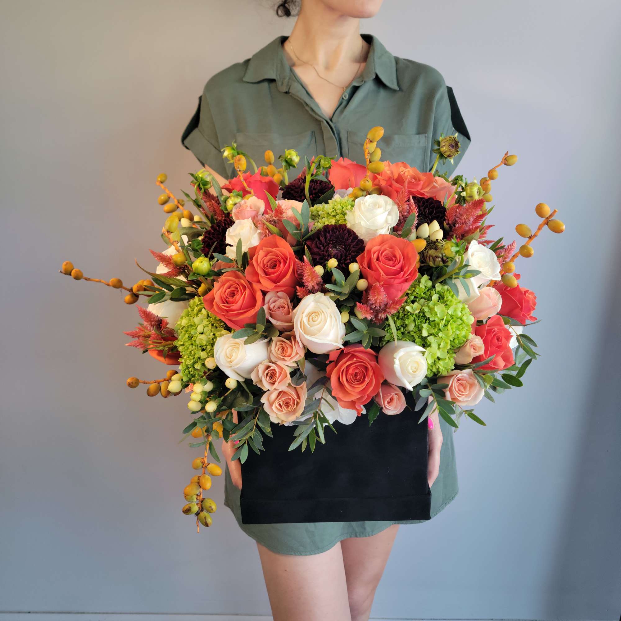 The name reflects the vibrant mix of warm oranges, soft peaches, and