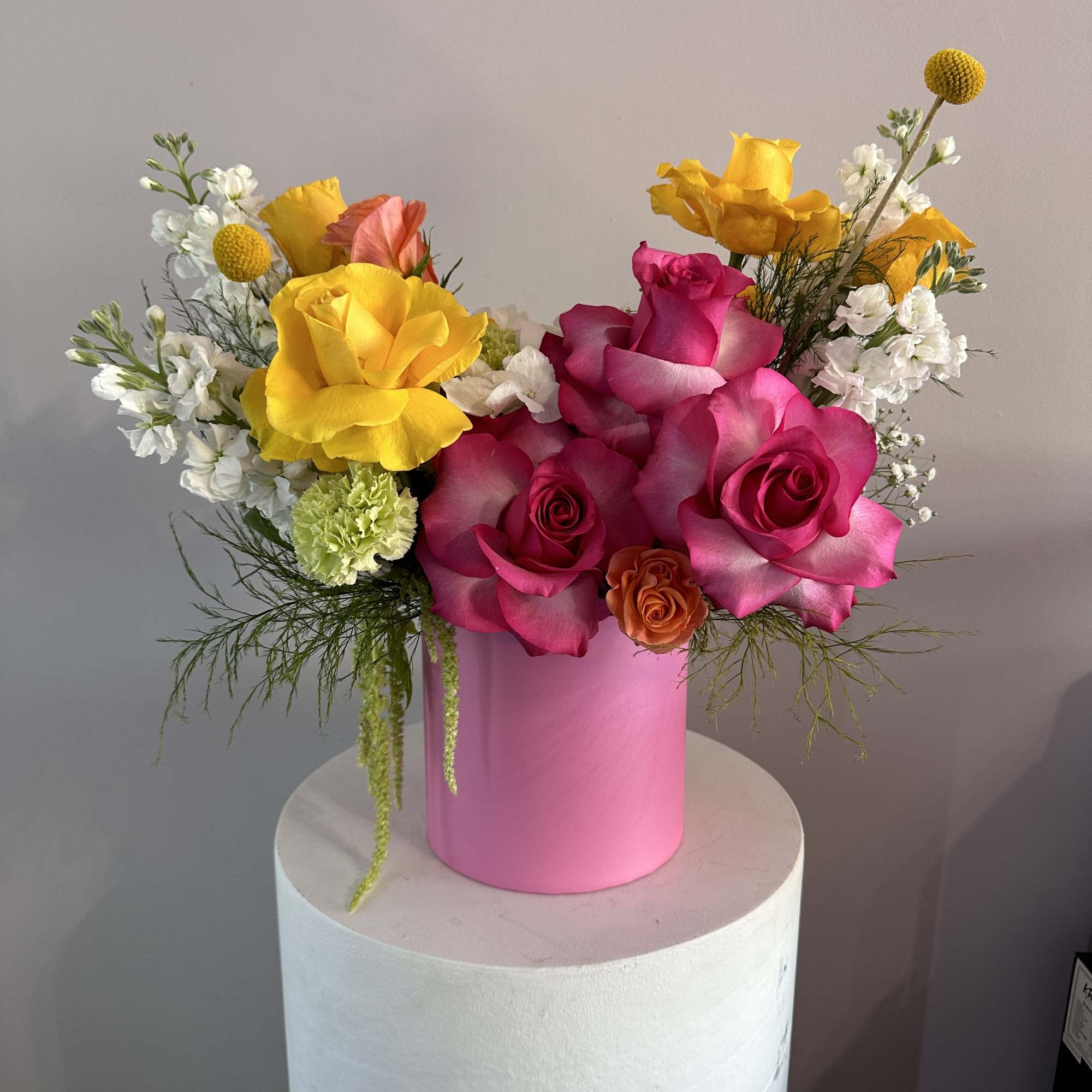 Our bright flower arrangements burst with vibrant colors and energy. Perfect for