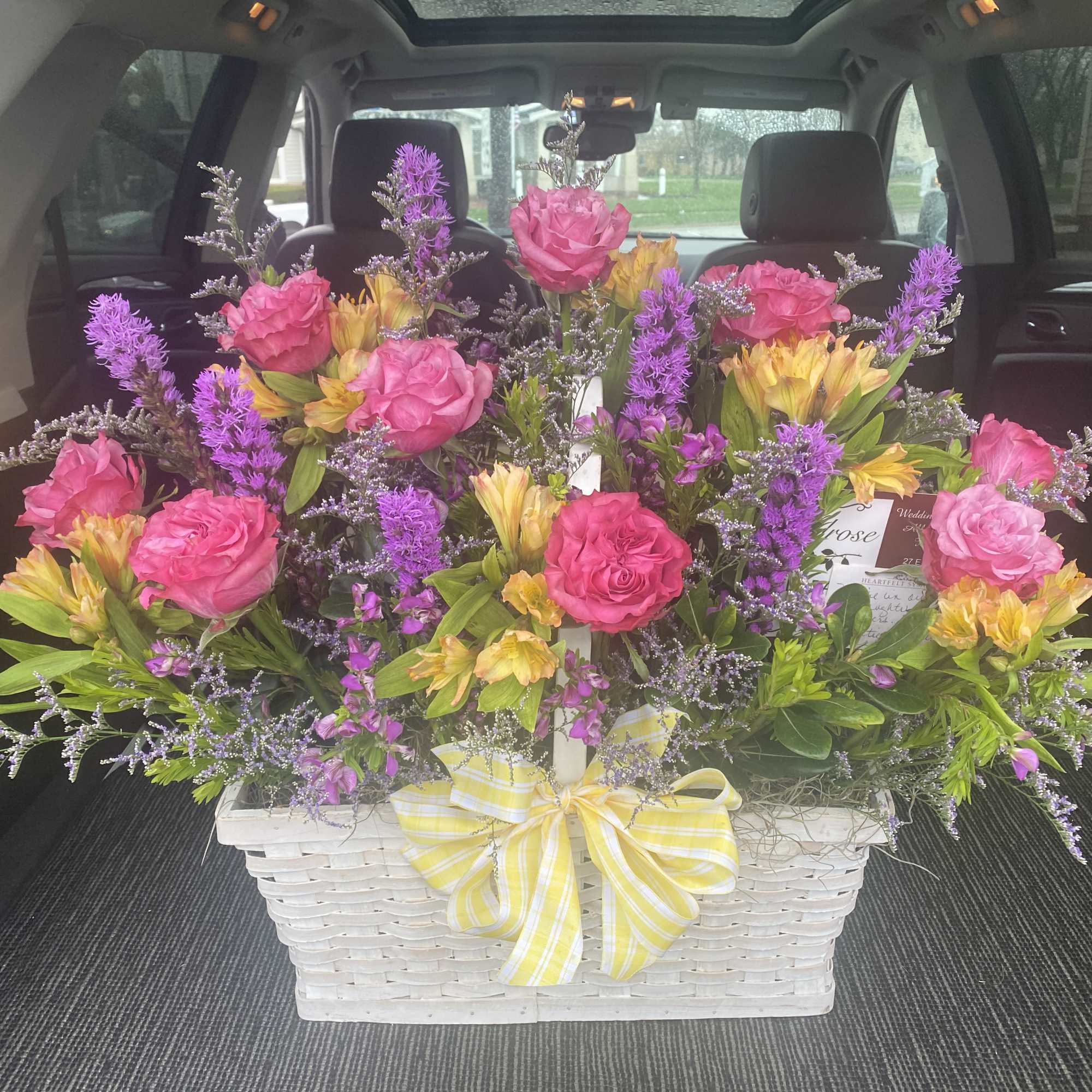 Send your loving thoughts and prayers with this beautiful flower basket ***custom