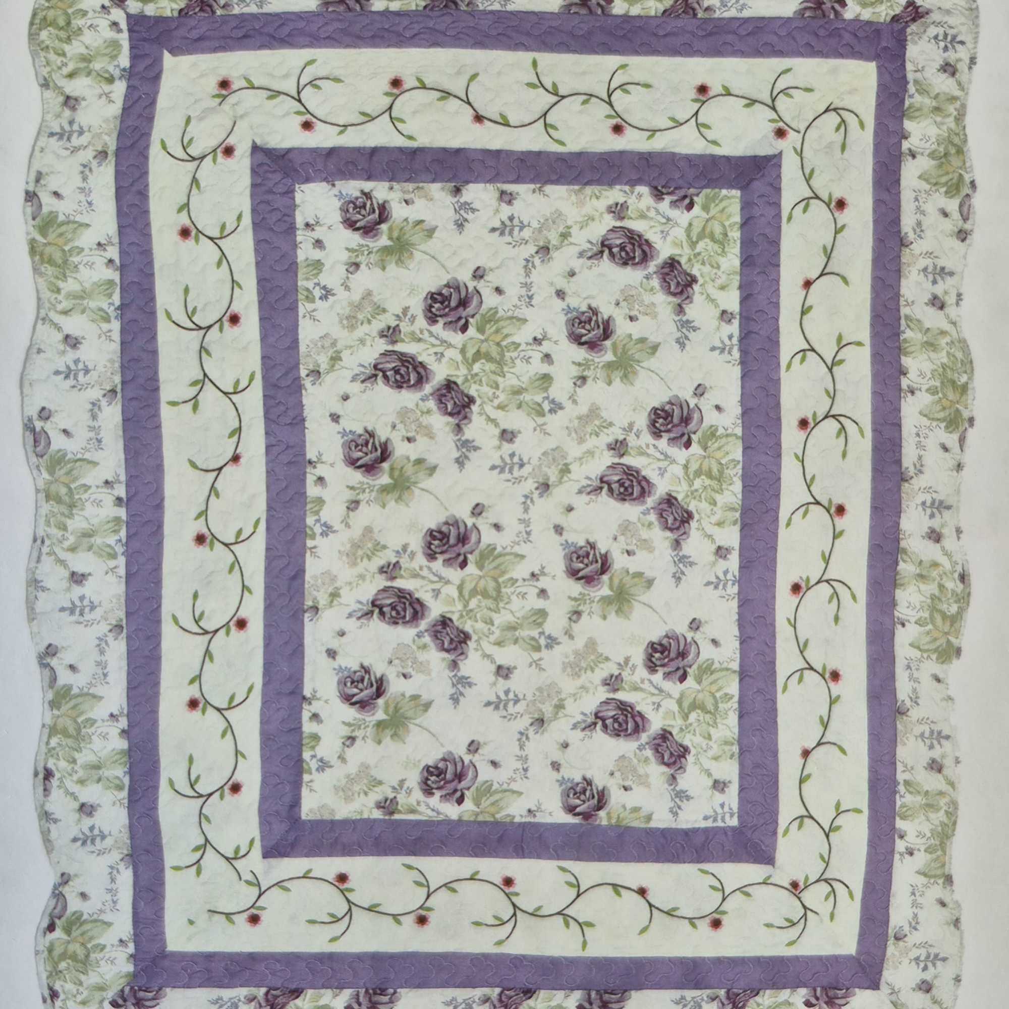 This throw takes you to times of comfort, family and home. Purple