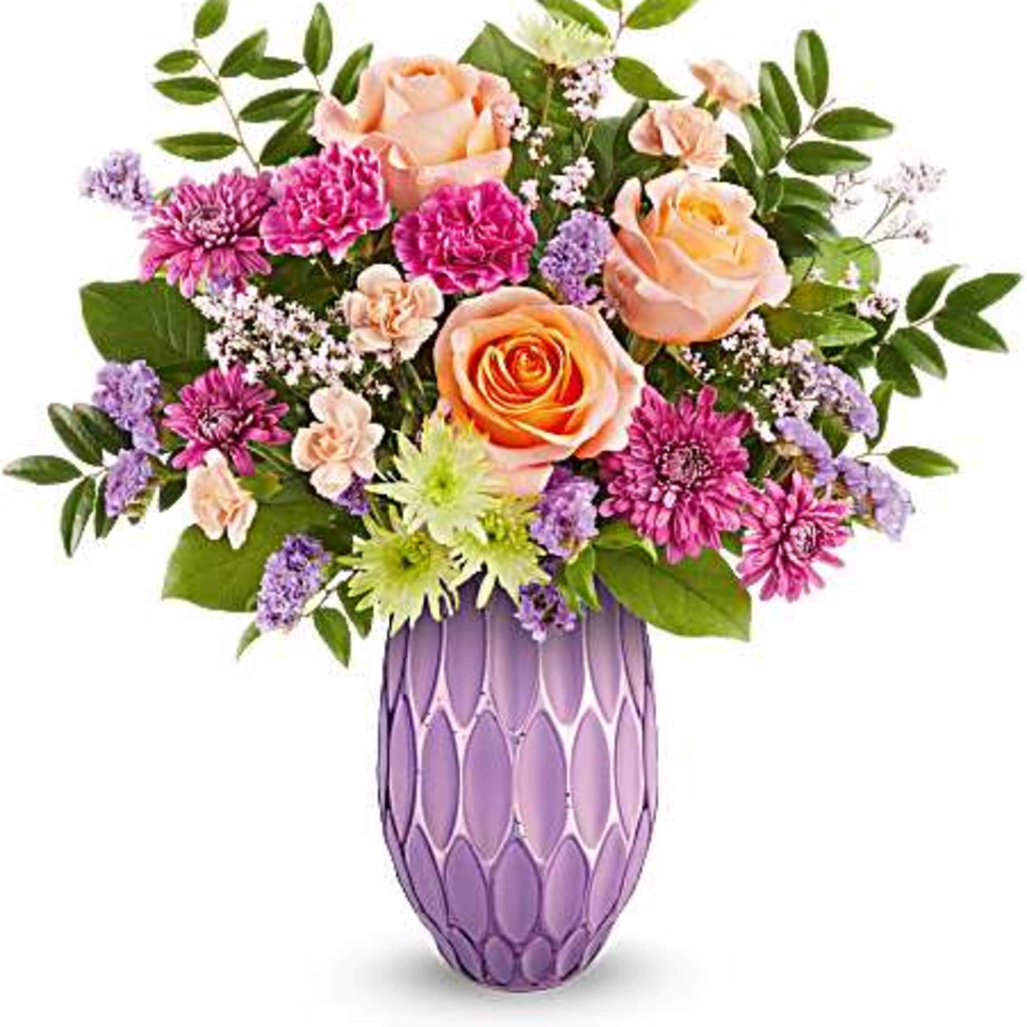 Make her Mother's Day. Shine with Teleflora's Pretty Glow Bouquet, featuring a