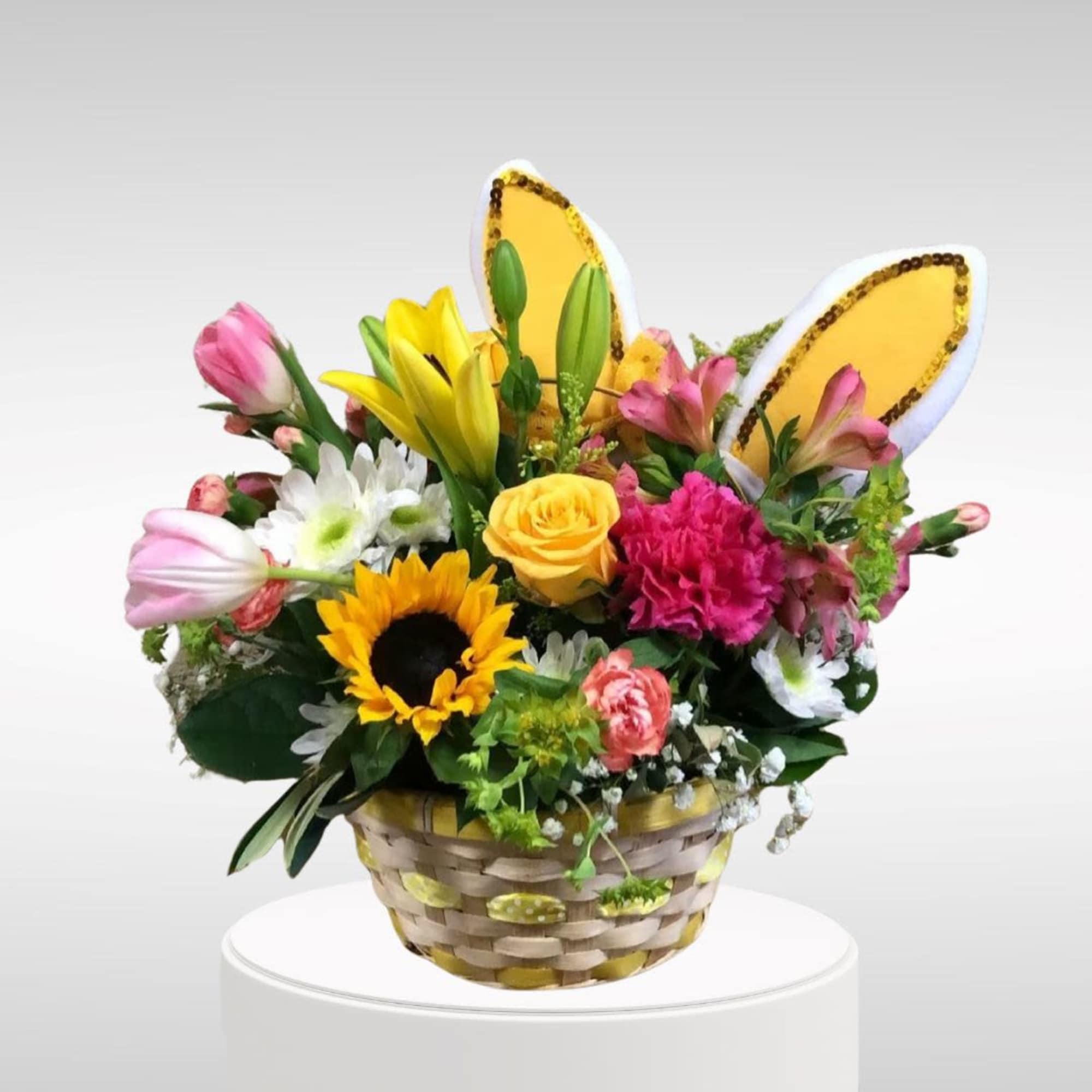 Recipe: Roses, Sunflowers, Tulips, Daisies, Carnations, Mini Carnations, Alstroemeria, and more with