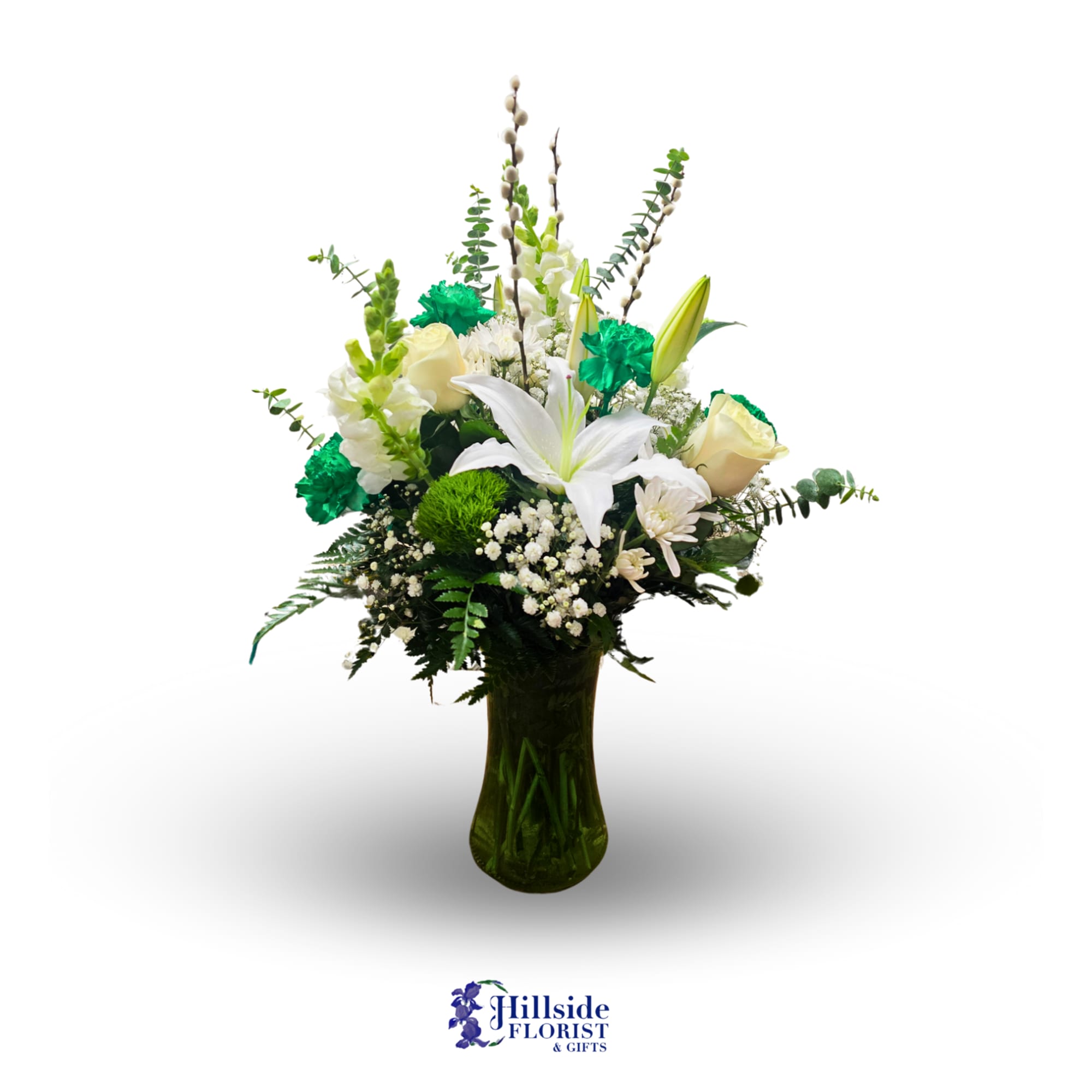 Irish eyes will be smiling when you present this beautiful arrangement for