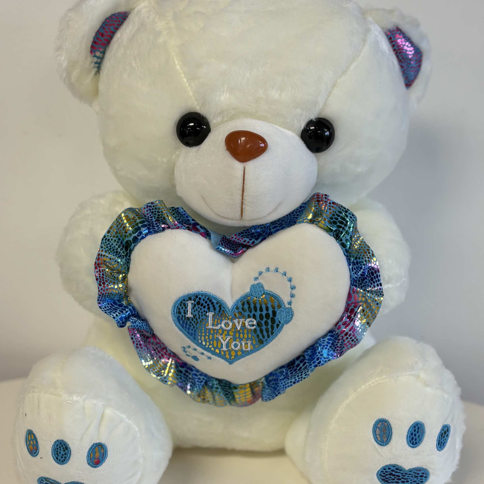 A soft and adorable bear that is ready for a new home!

Small