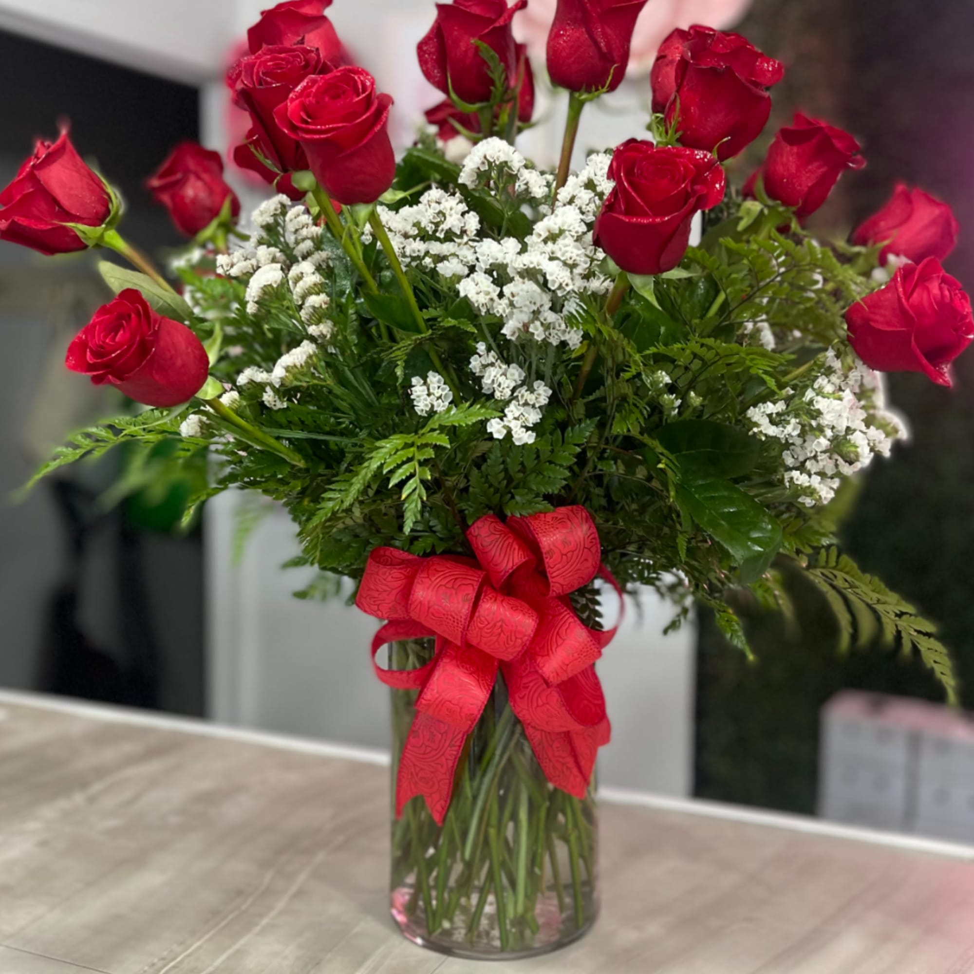Red roses are timeless, classic and iconic. Whether it's a romantic gesture