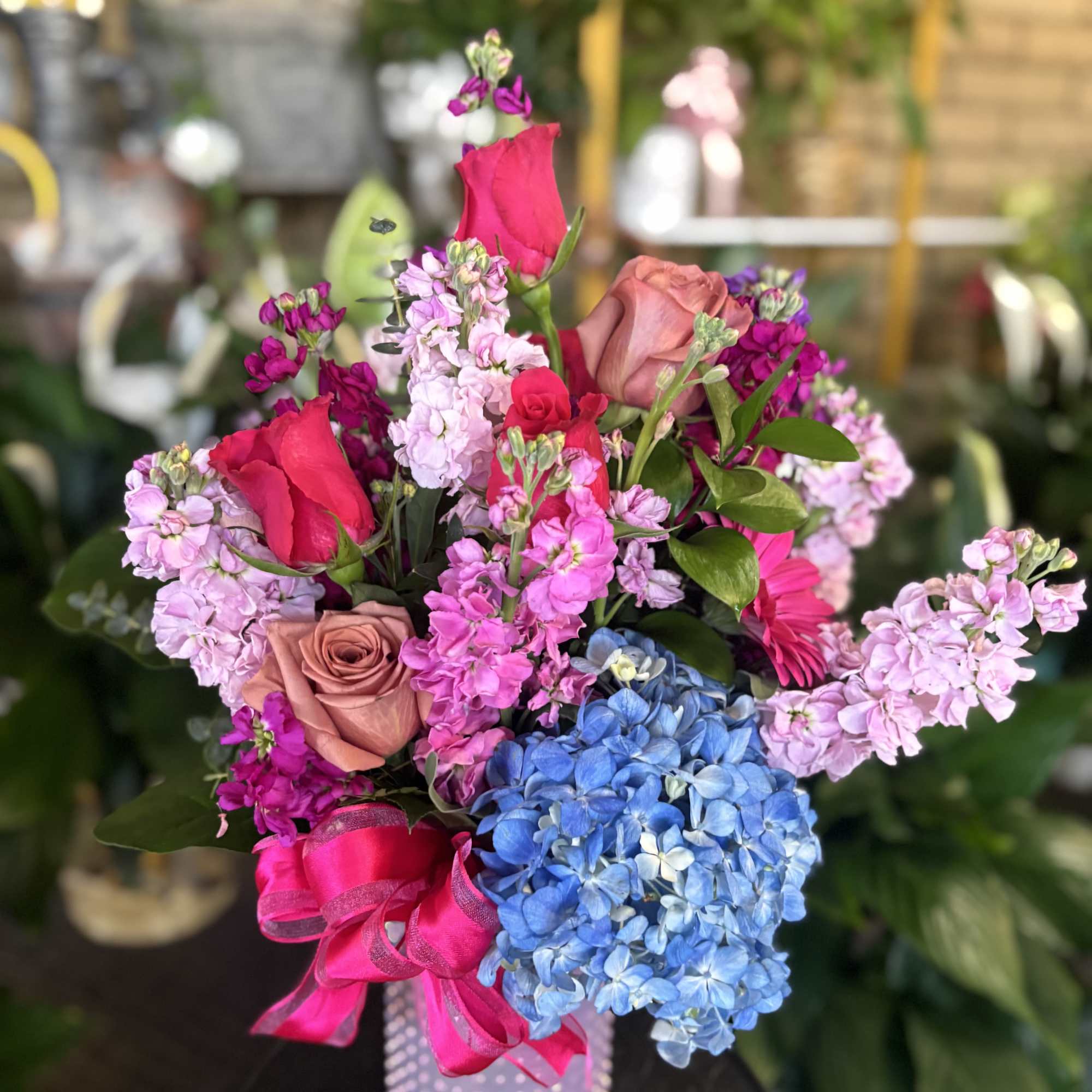 Fresh flowers in vase 