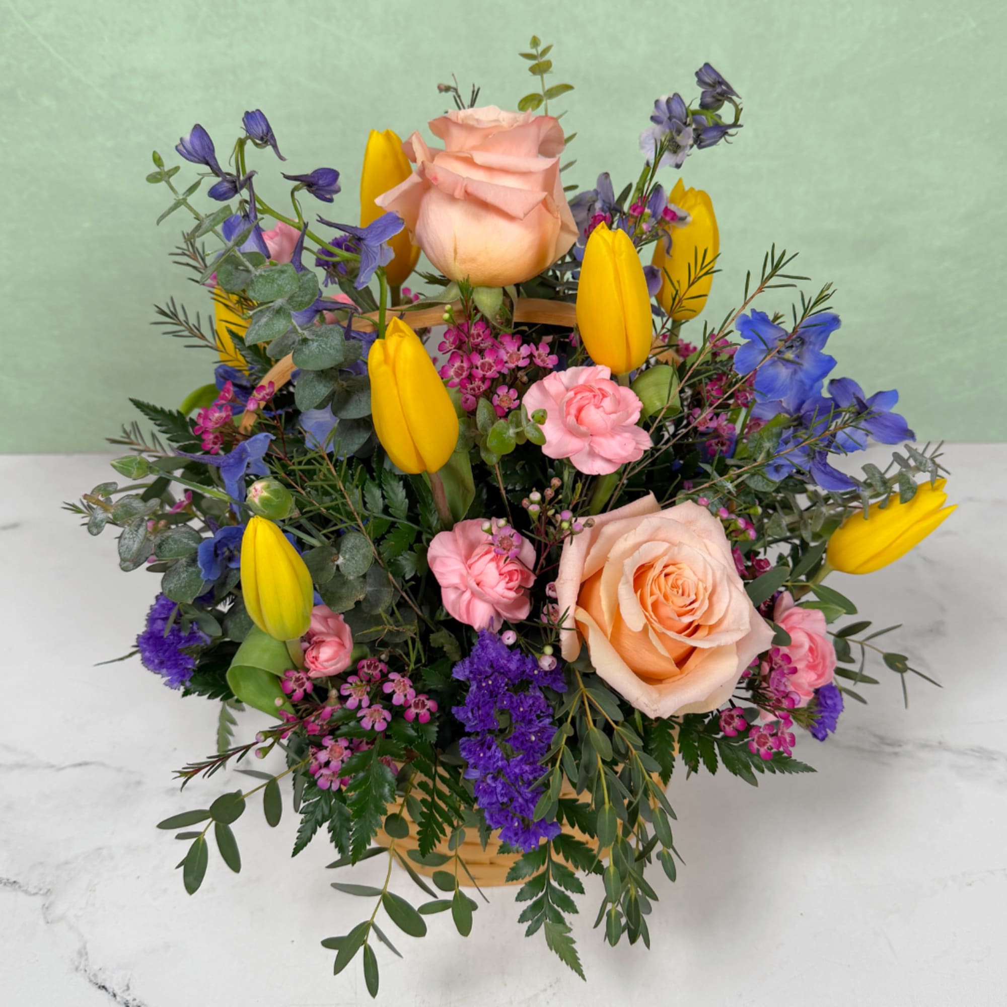 Celebrate the changing of the seasons with our Spring in Bloom Basket