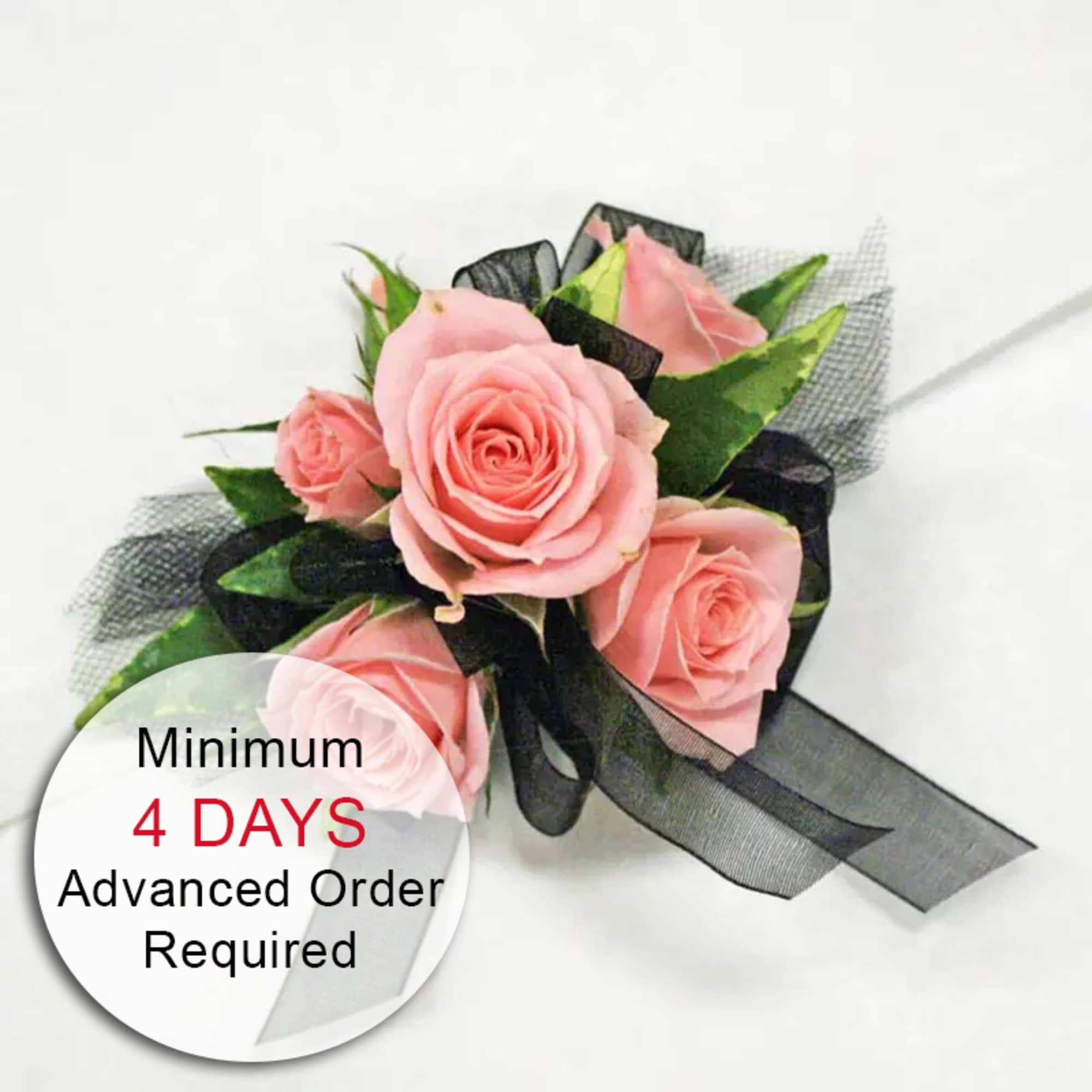 Enhance your look with our contemporary, petite-style wristlet featuring spray roses. Designed