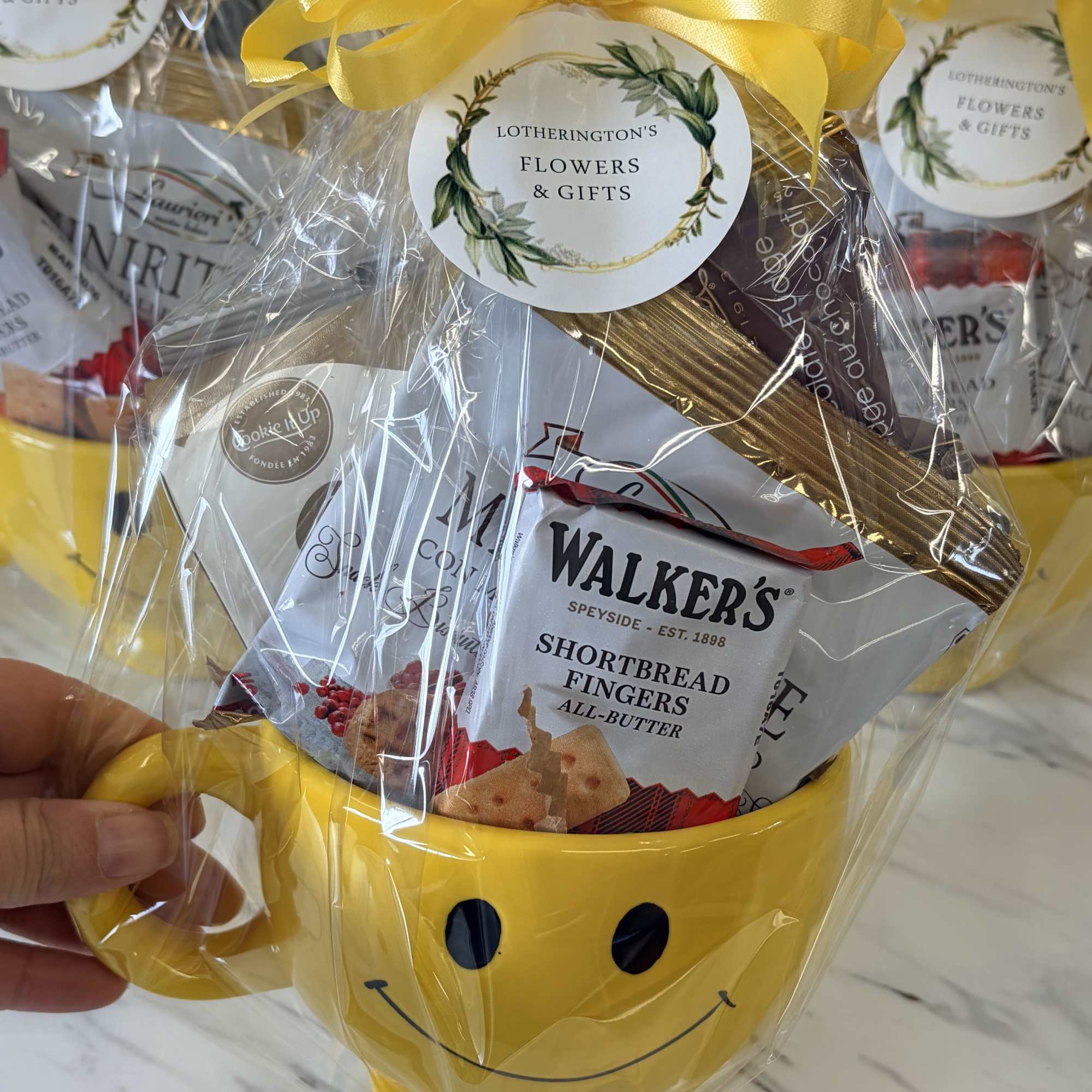 Brighten someone's day with our adorable
Smiley Face Treat Mug.  A gift