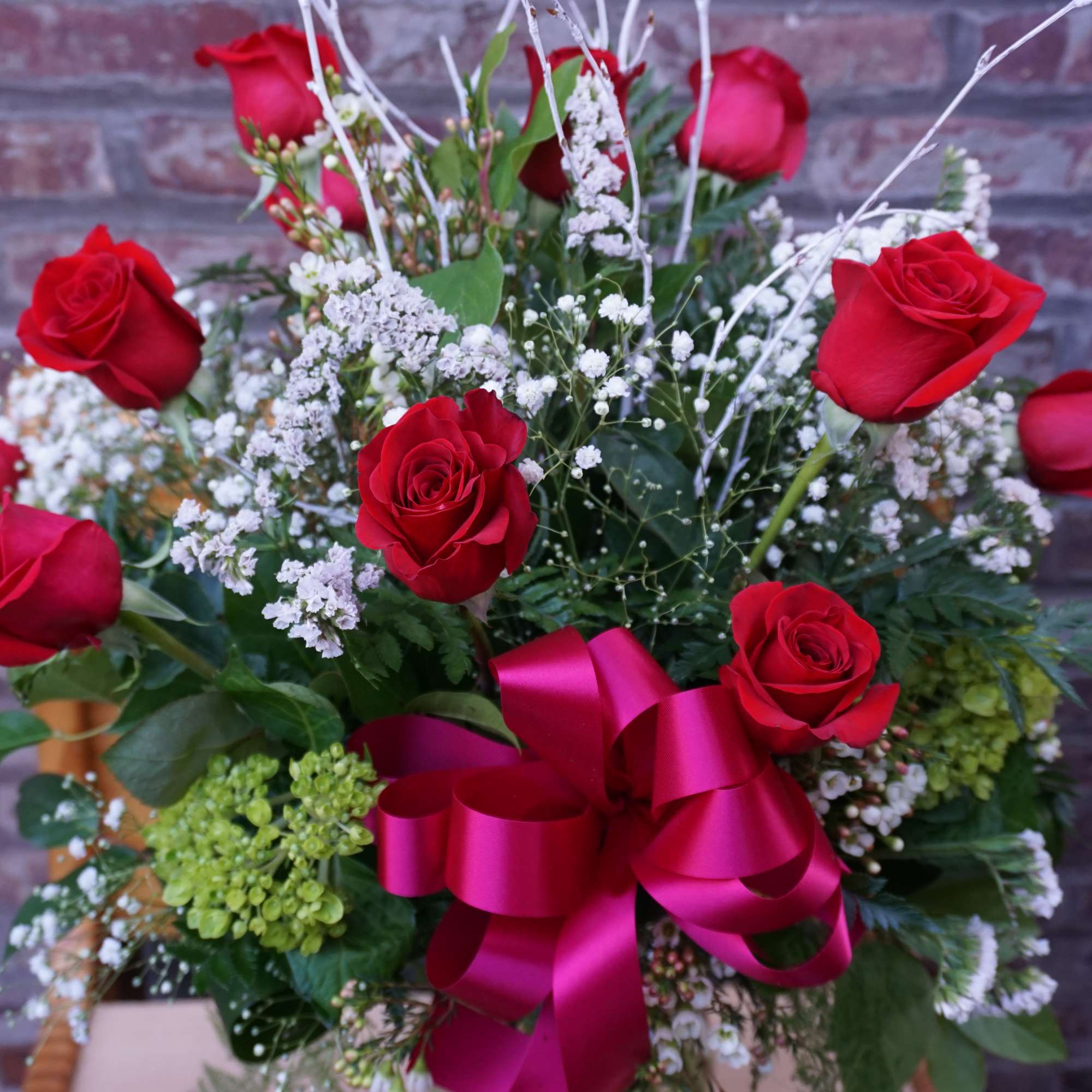 With these twelve roses, we wish you harmony &amp; completion  (