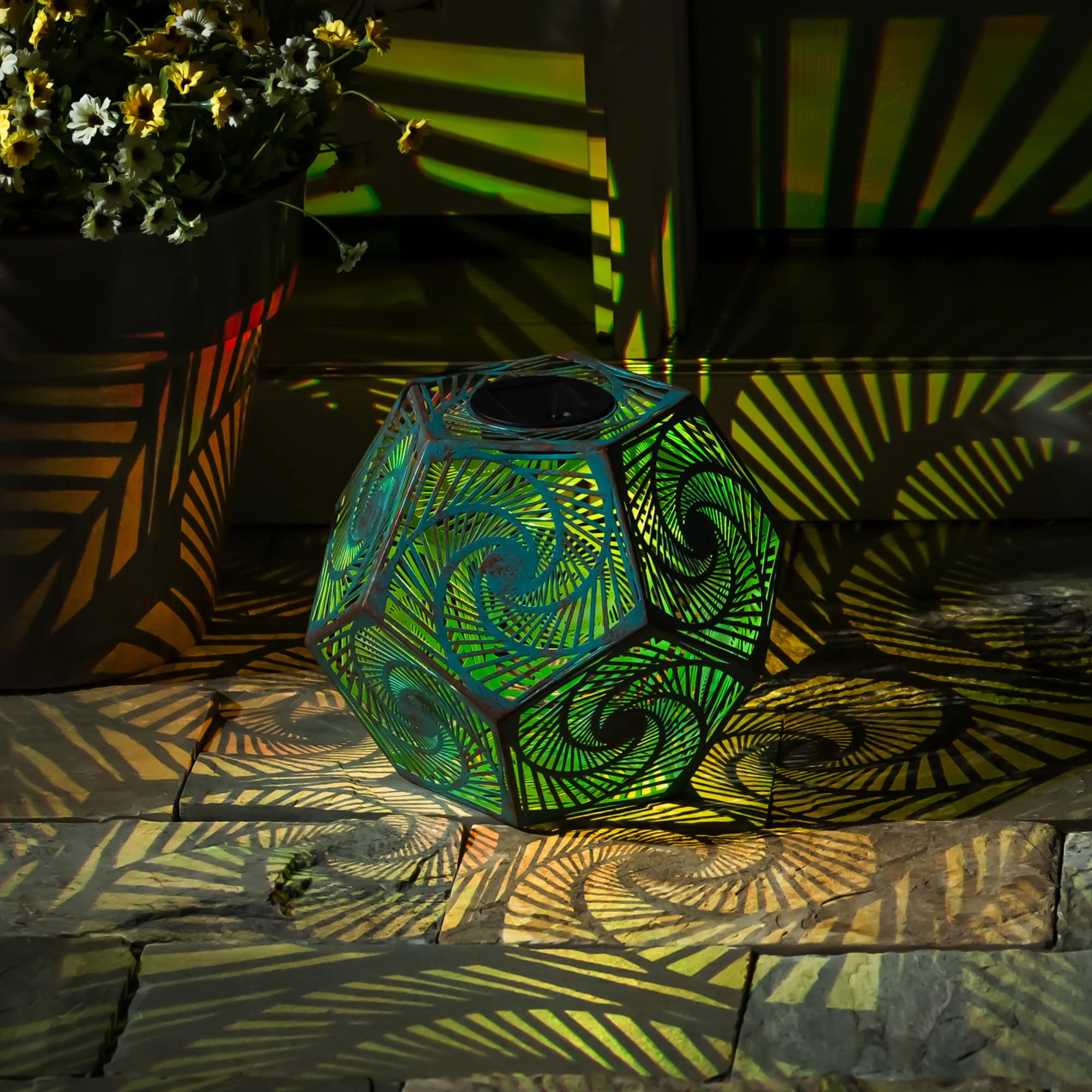 Metal Solar Component Dimensions: 10"W x 10"L x 8.5"H