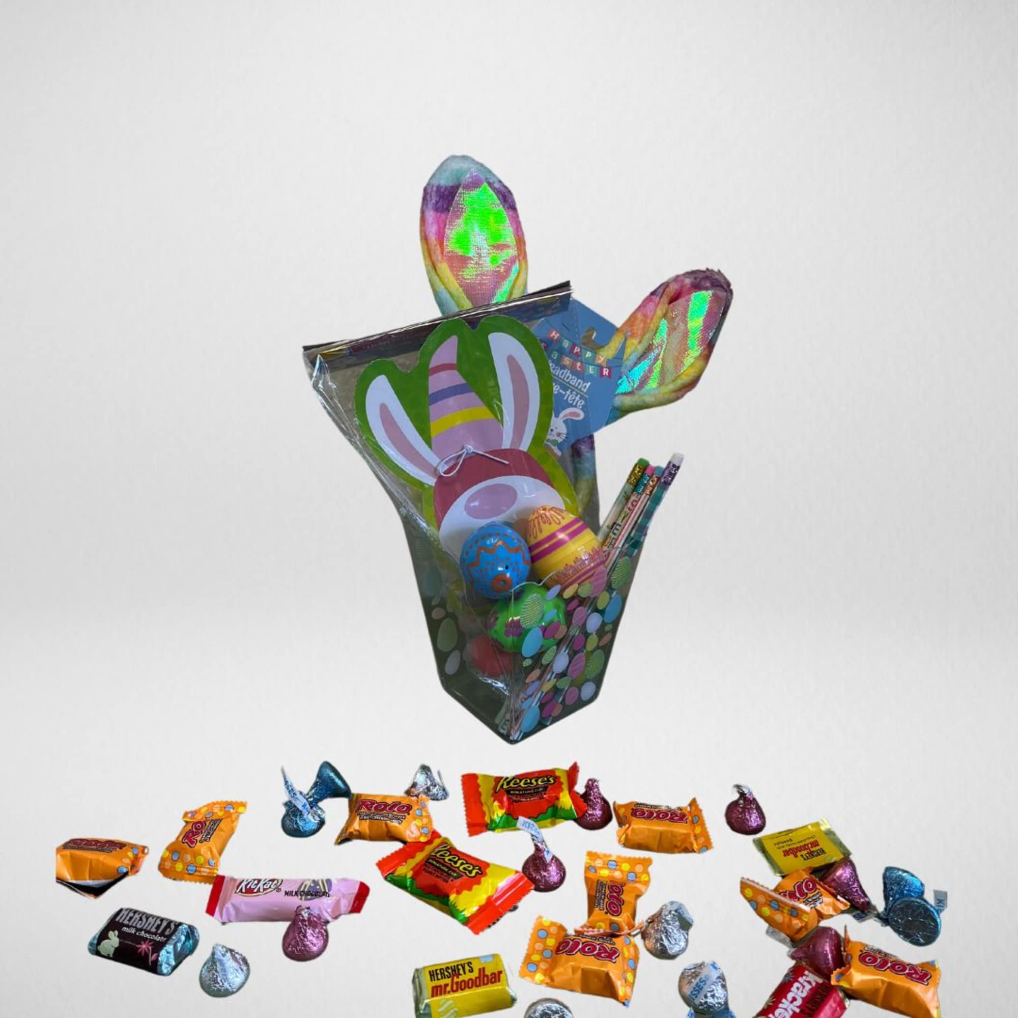 Choose from 3 different sizes of Easter goodies from standard, deluxe, or