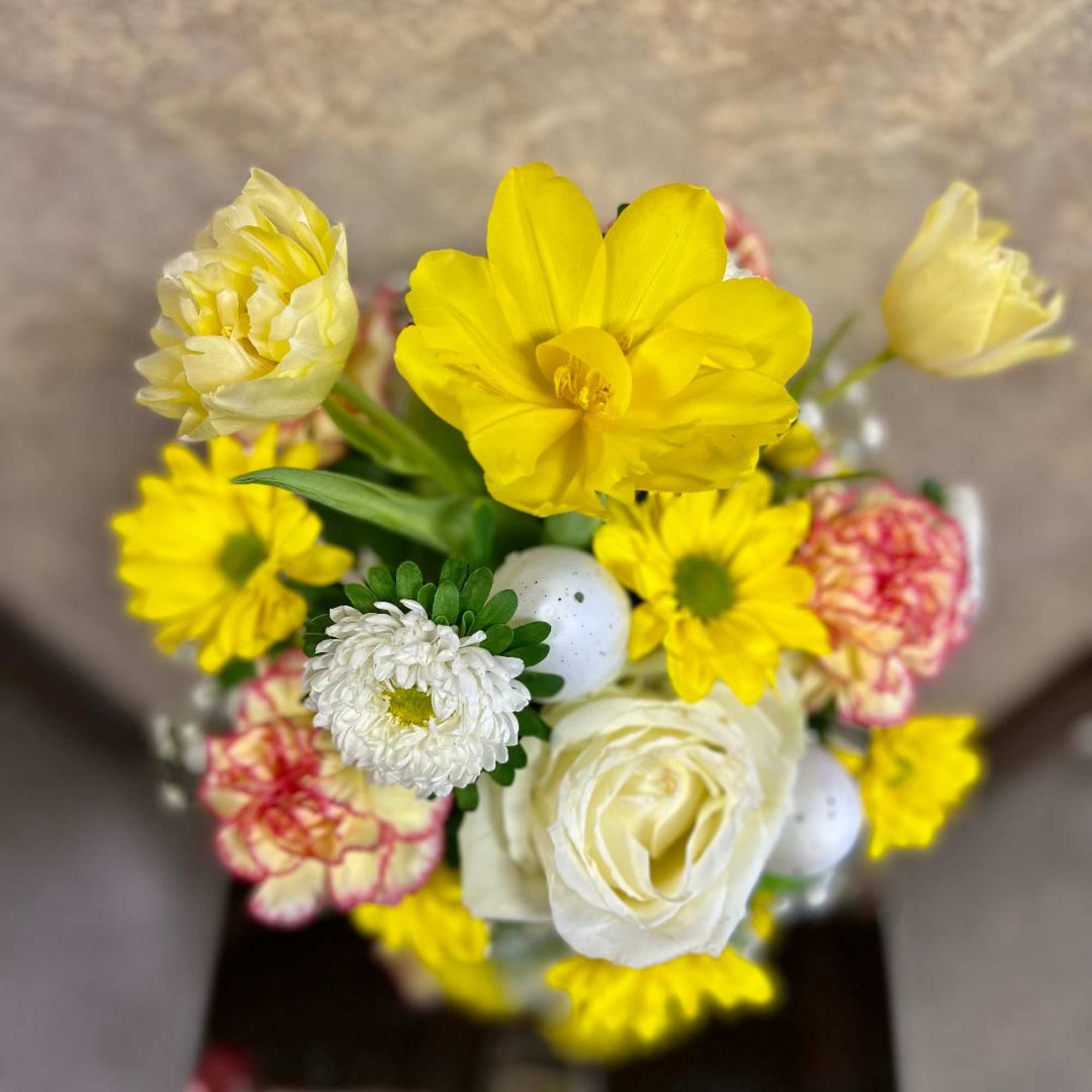 This joyful spring arrangement that will put a smile on a face!