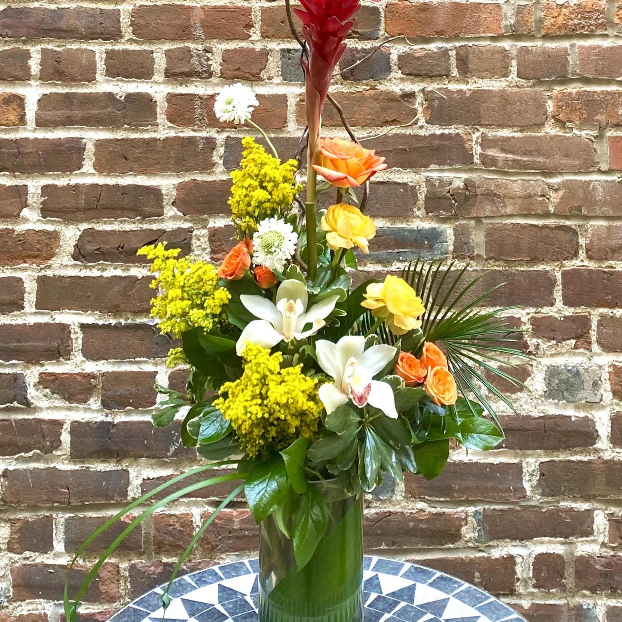 Tropical Sophistication is a stylish and unique floral design. Presented in colors