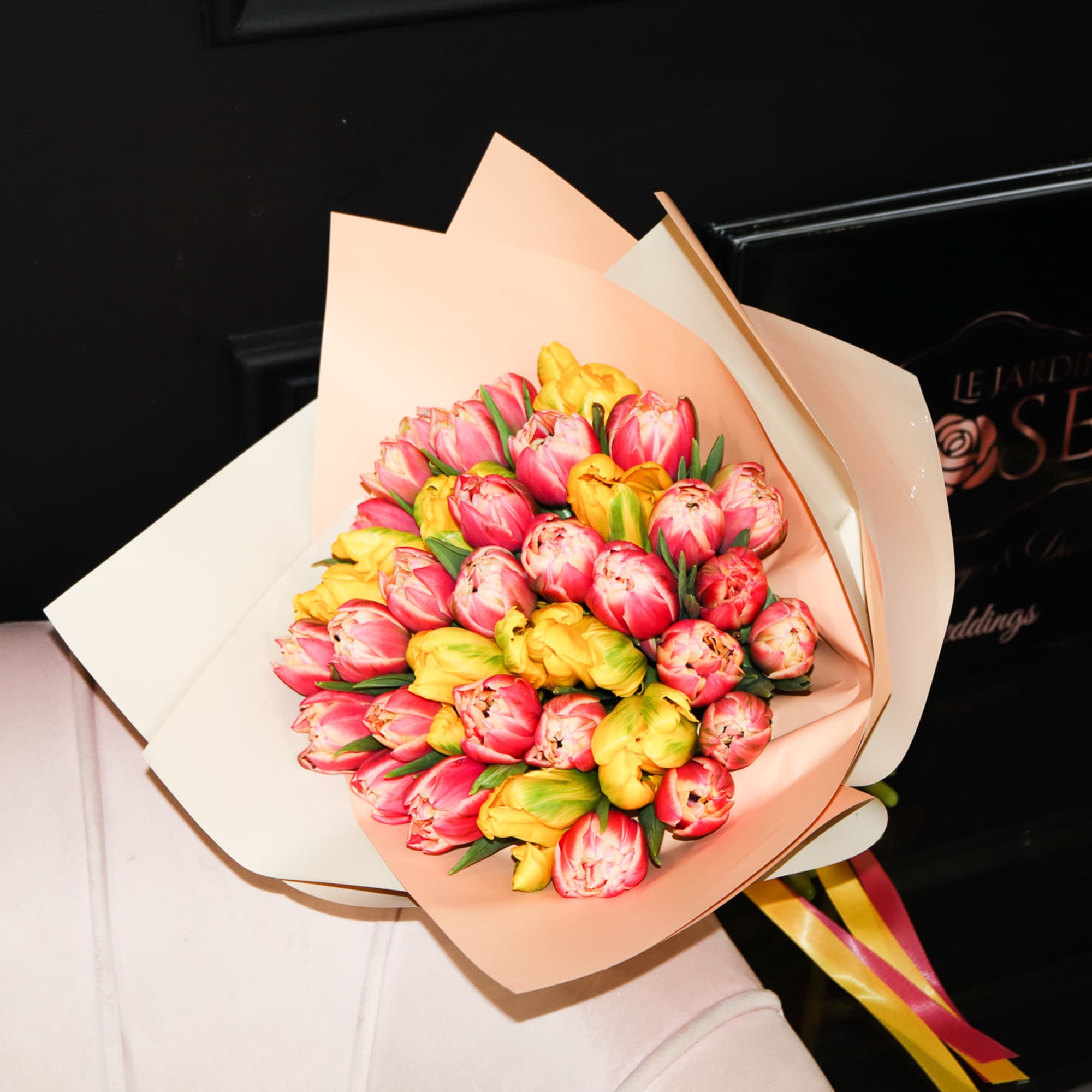 3 Dozen seasonal tulips. 