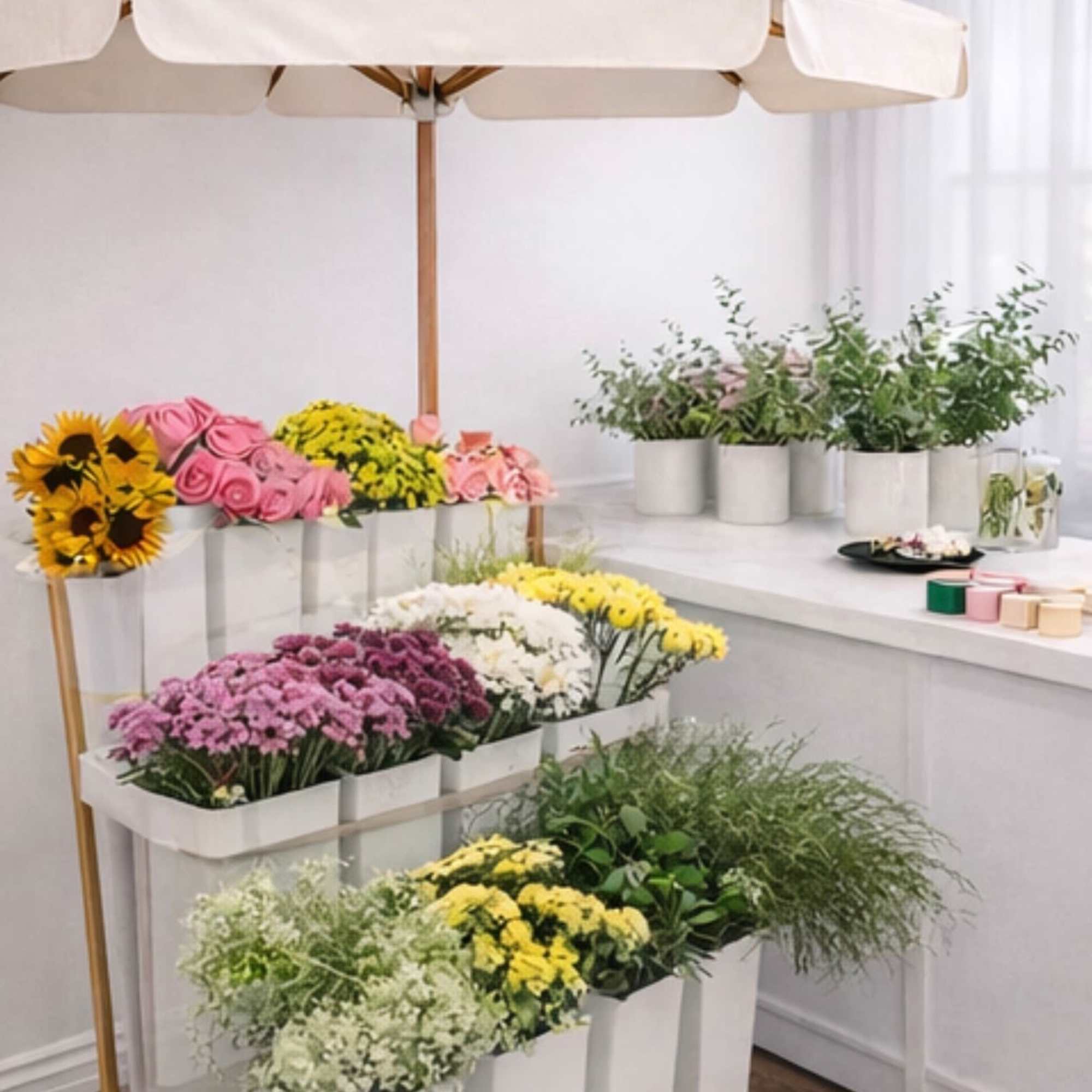 Create your own custom bouquet with our Blossoms by Bella Flower Bar