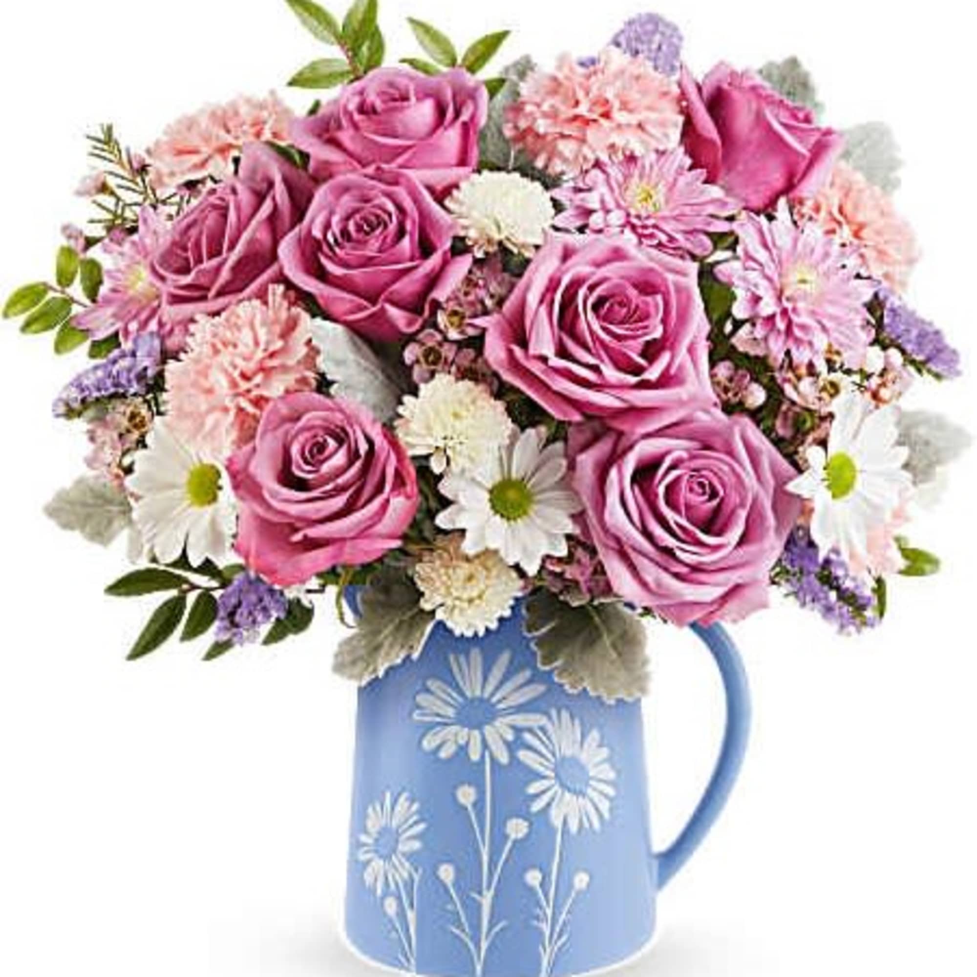 Soft and serene, Teleflora's Pastel Meadow Bouquet brings the beauty of a