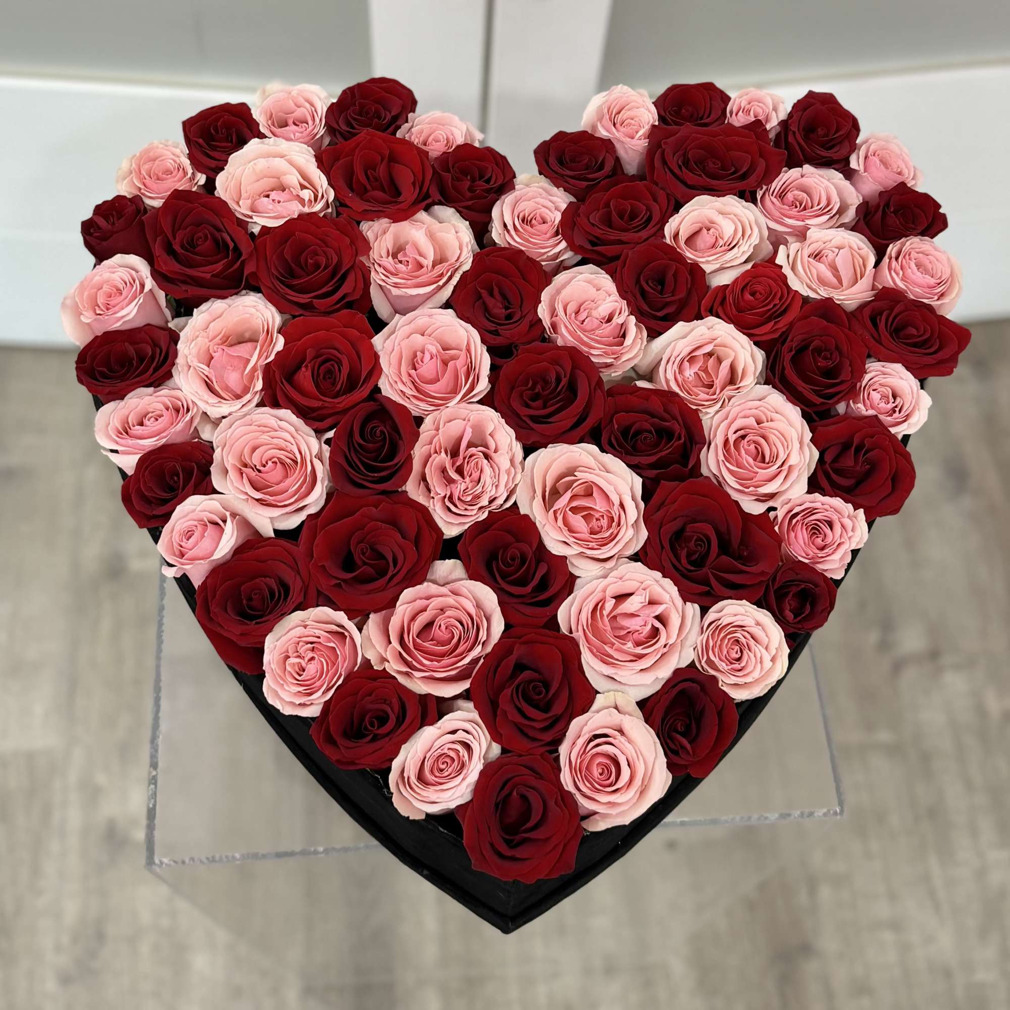 Make a statement of love with our Heart Rose Box, a luxurious