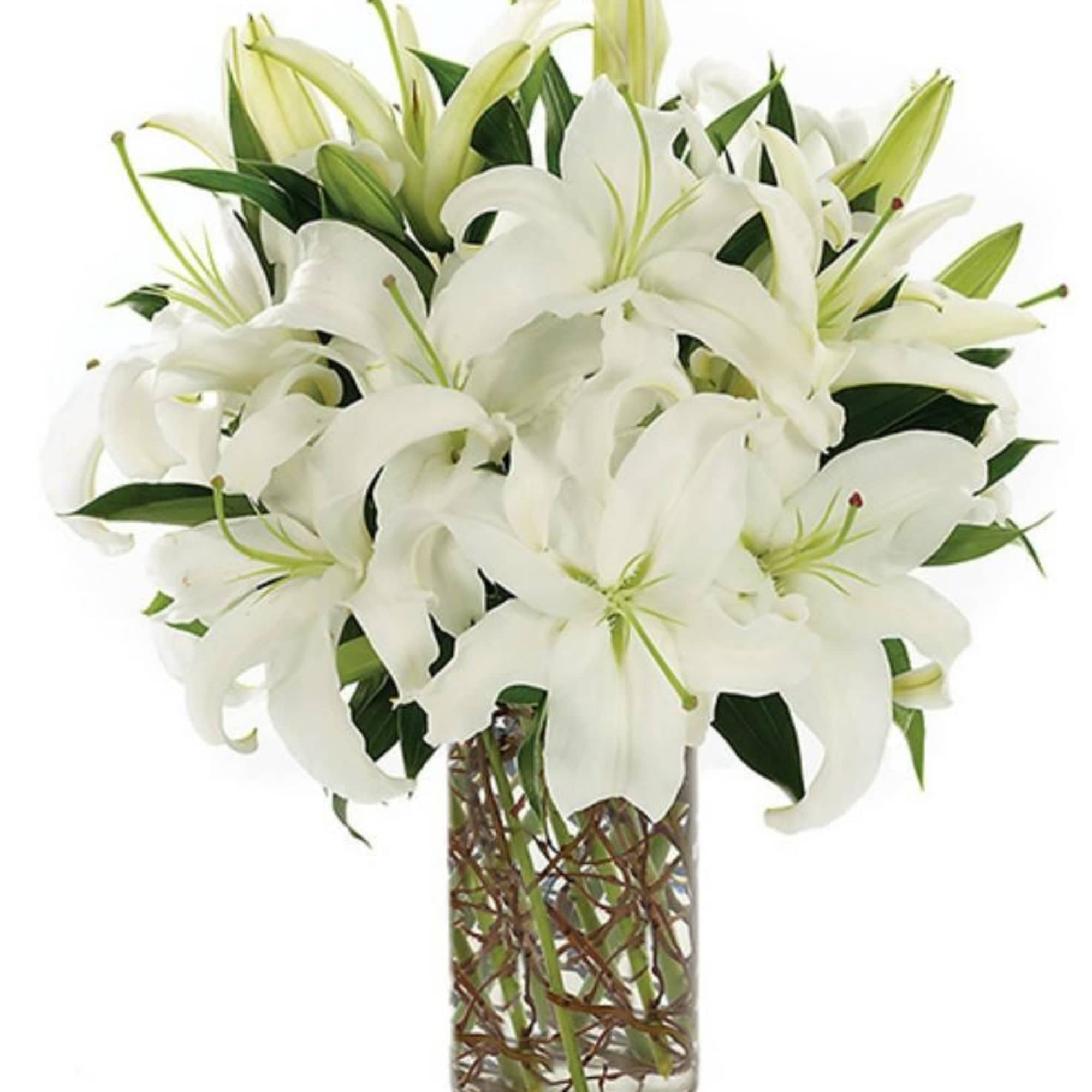 This dramatic design features Oriental lilies.
" Ooh-la-la!