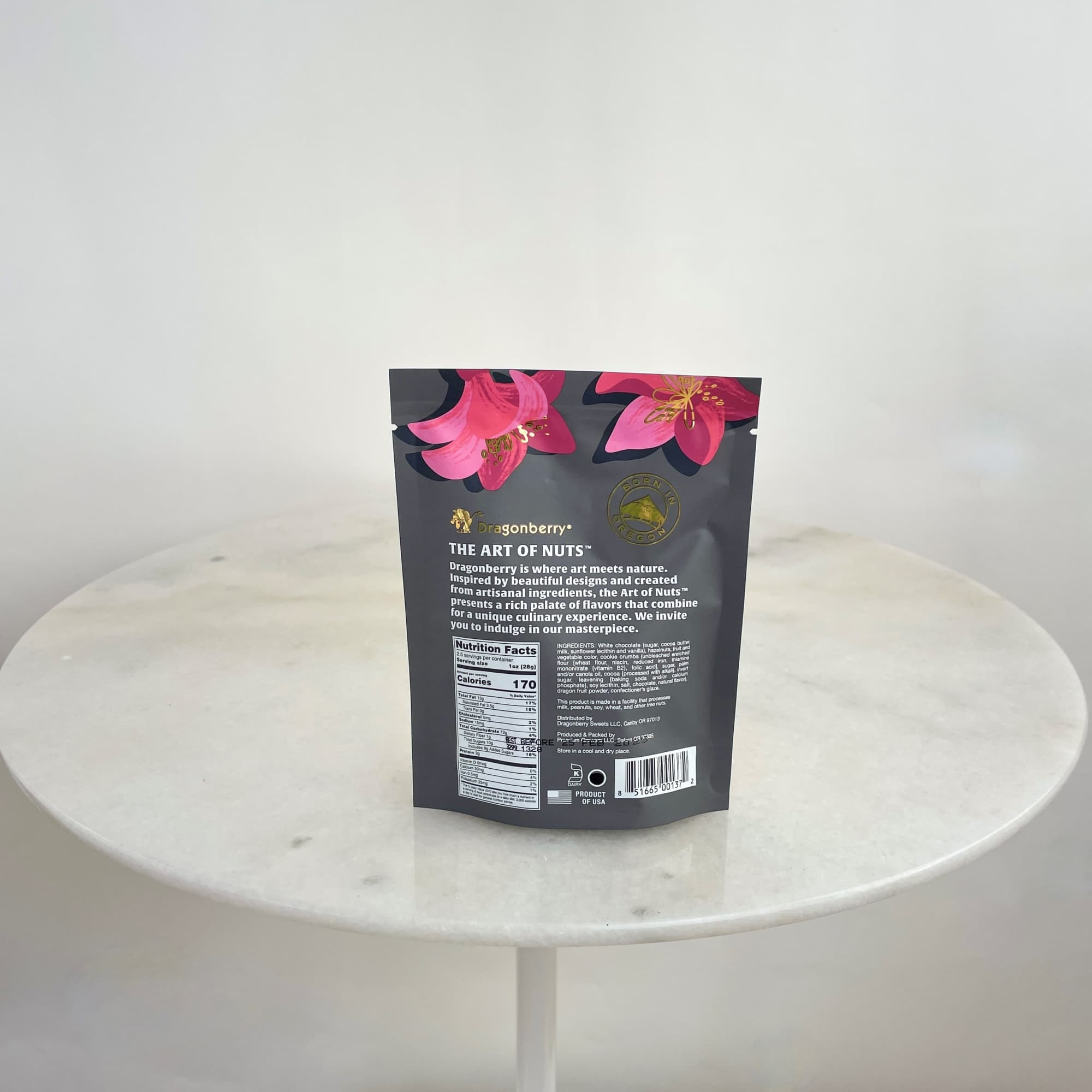 We're excited to offer these deliciously-flavored hazelnuts from our local partner, Dragonberry