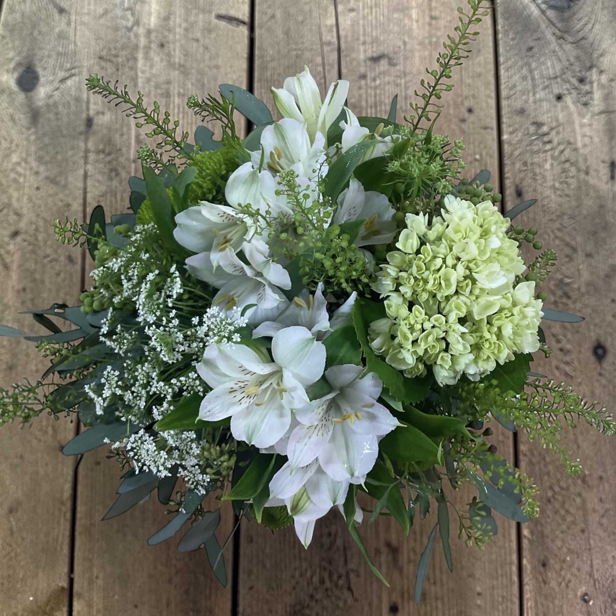 Irish Field Arrangement

Soft greens and airy textures come together in the Irish