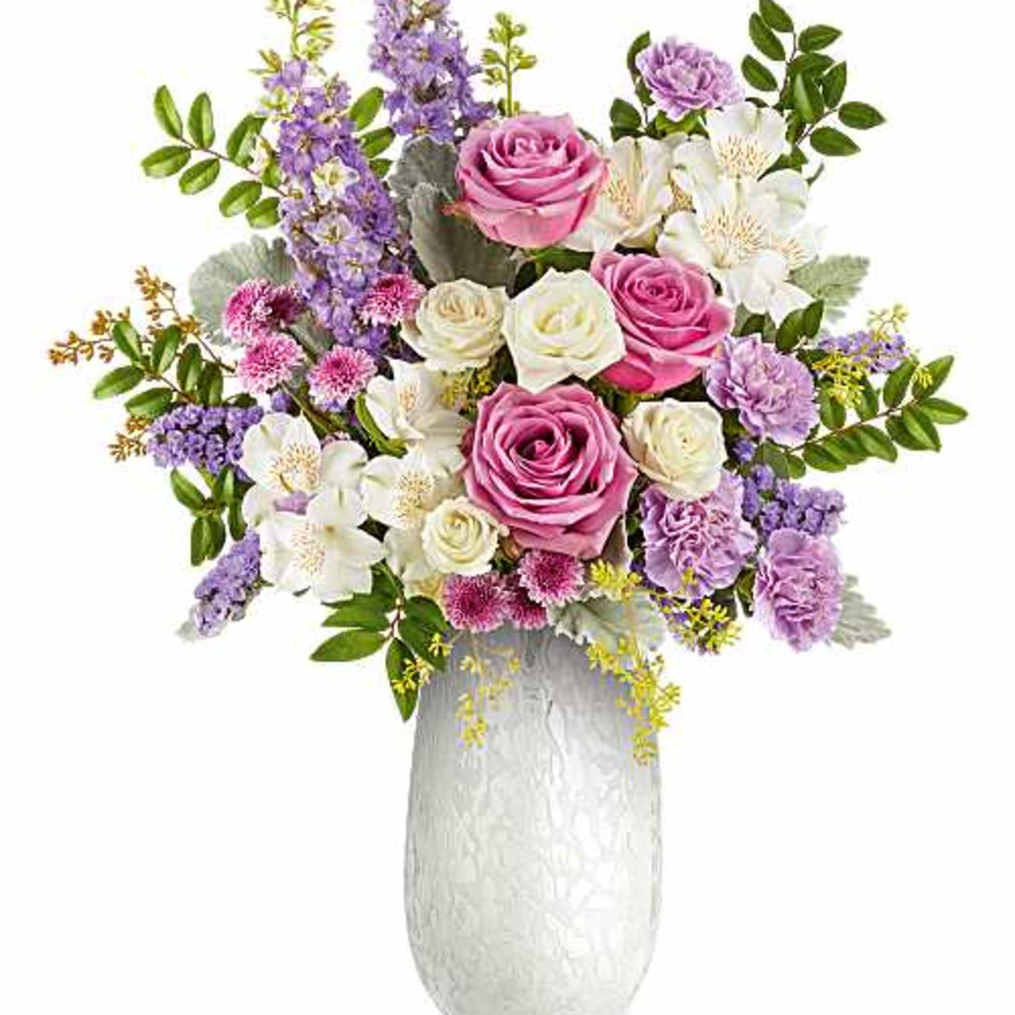 Celebrate Mom with Teleflora's Prism Petals Bouquet, a radiant mix of pink