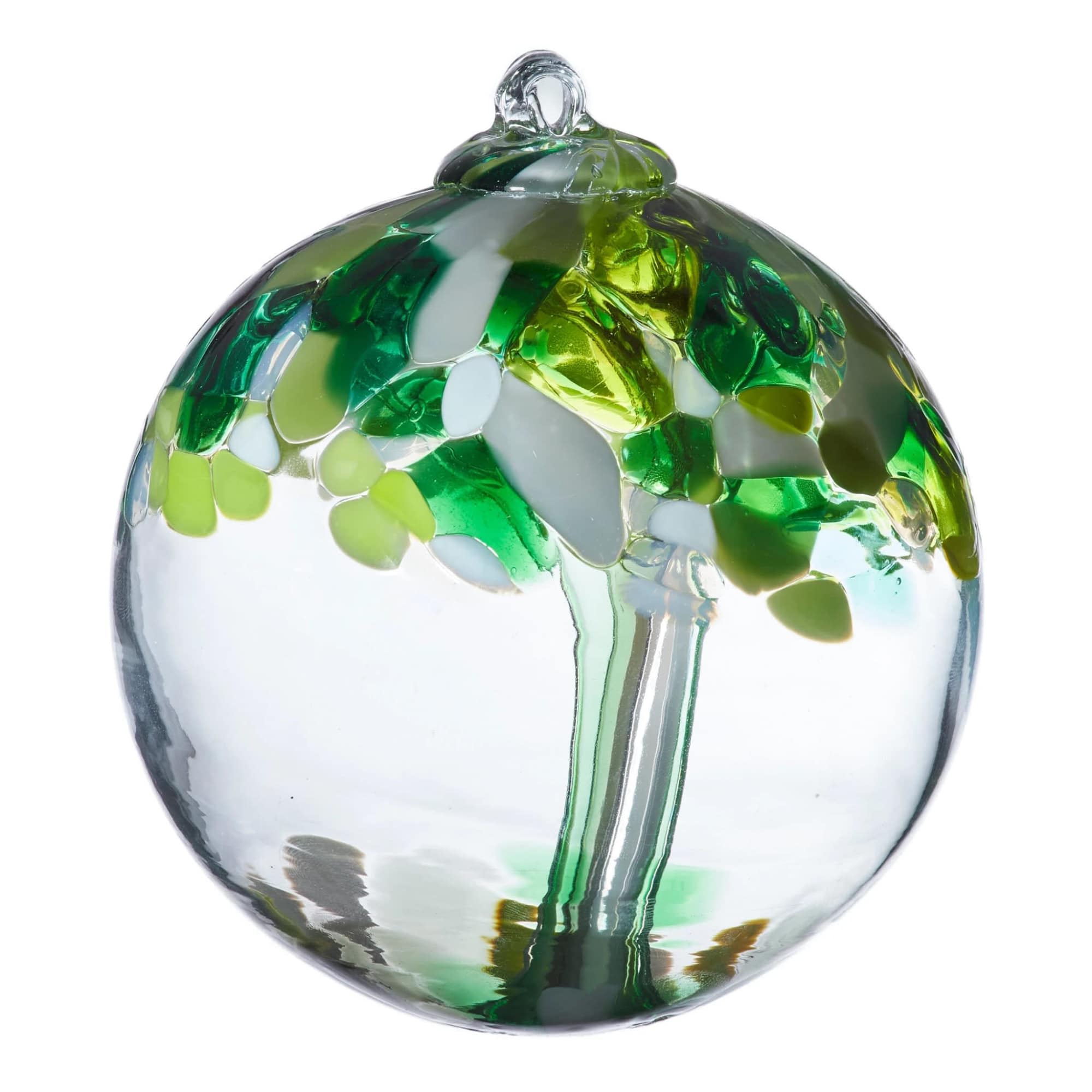 6 in. Hand blown Glass Ornament - Like trees in a forest