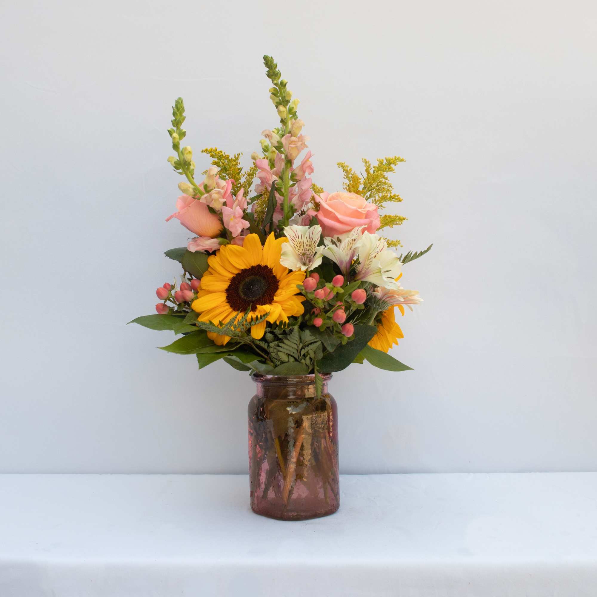 This is a local floral seasonal bouquet designed for that just picked