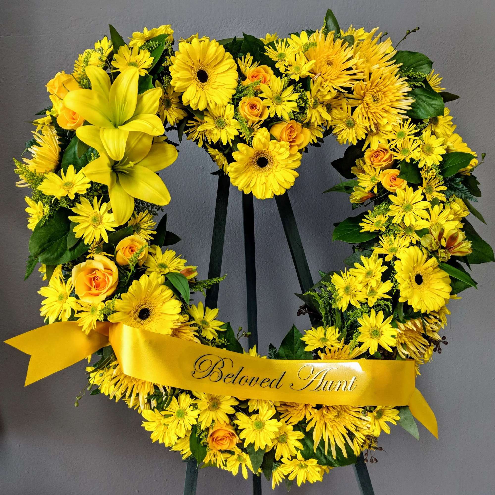 This is a bright option for a funeral service, church or graveside.
