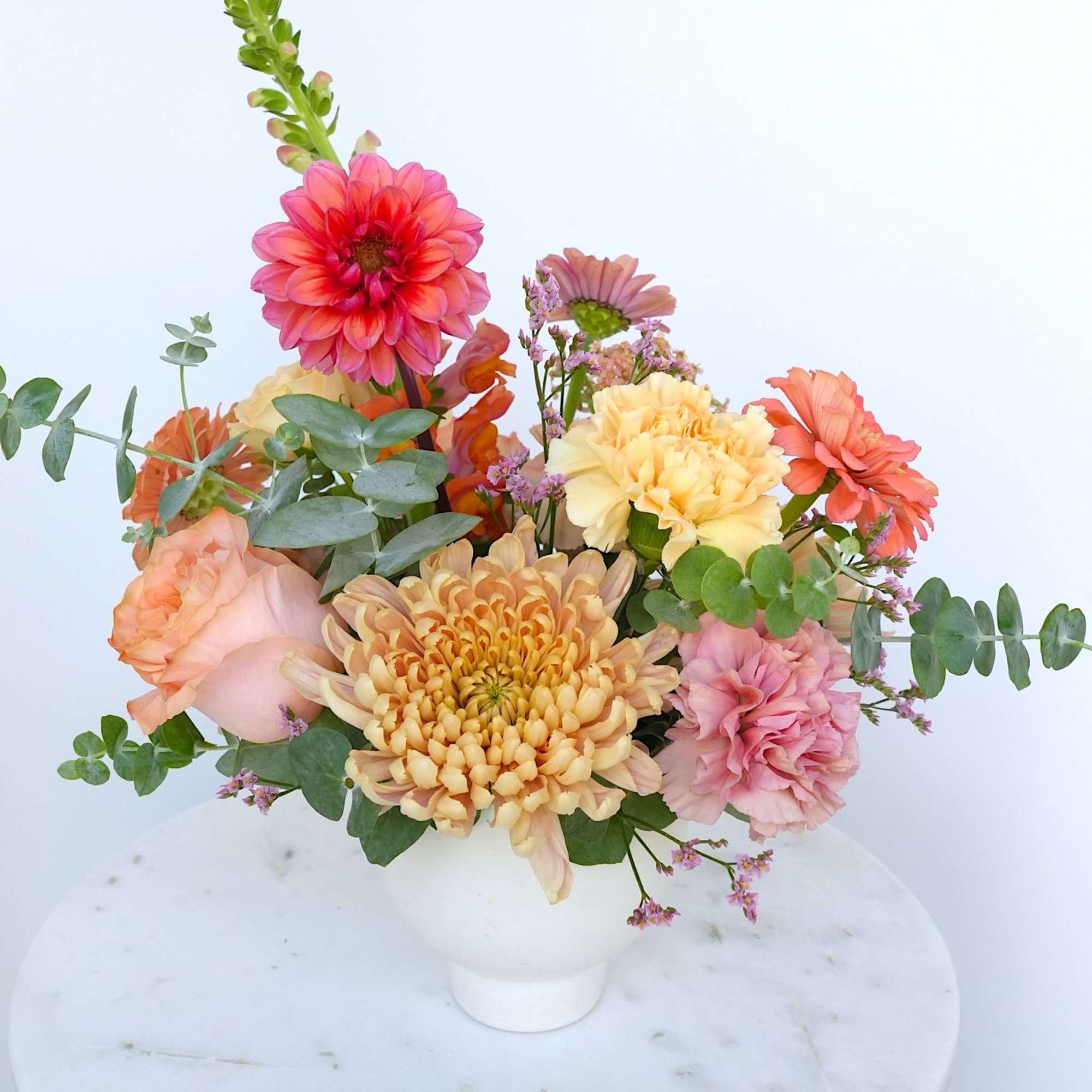 A full-size arrangement made using the freshest blooms available on the day