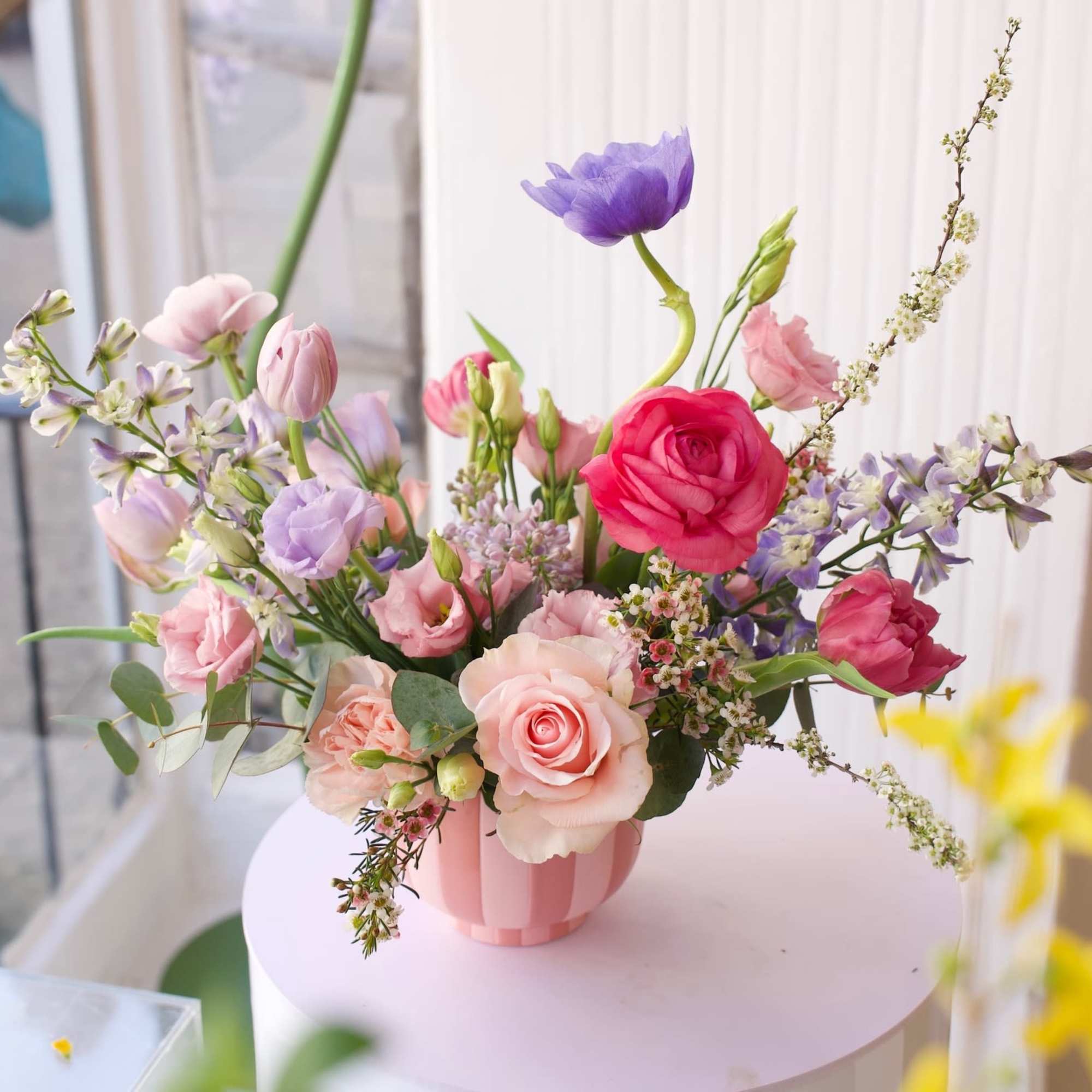 A full-size arrangement made using the freshest blooms available on the day