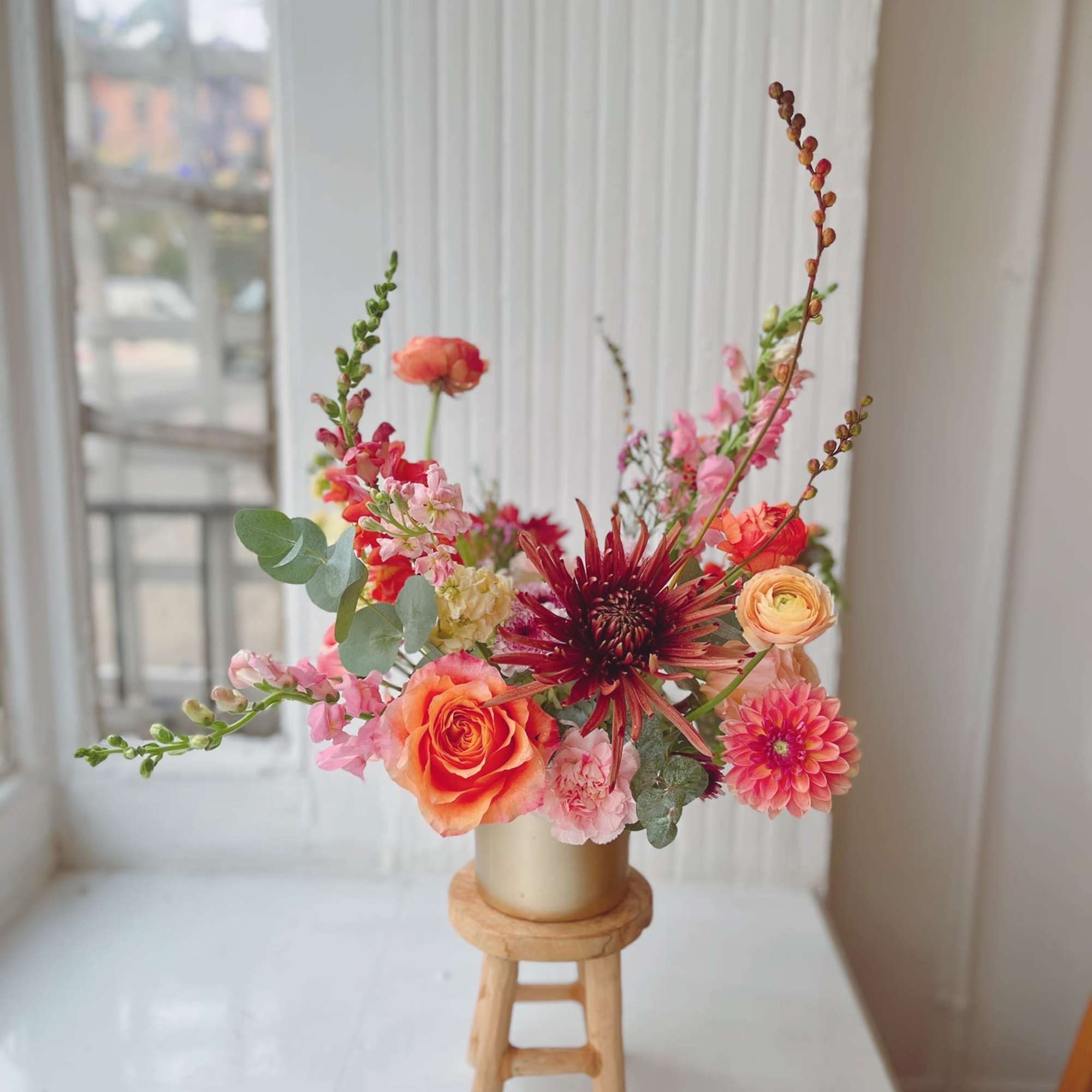 A full-size arrangement made using the freshest blooms available on the day