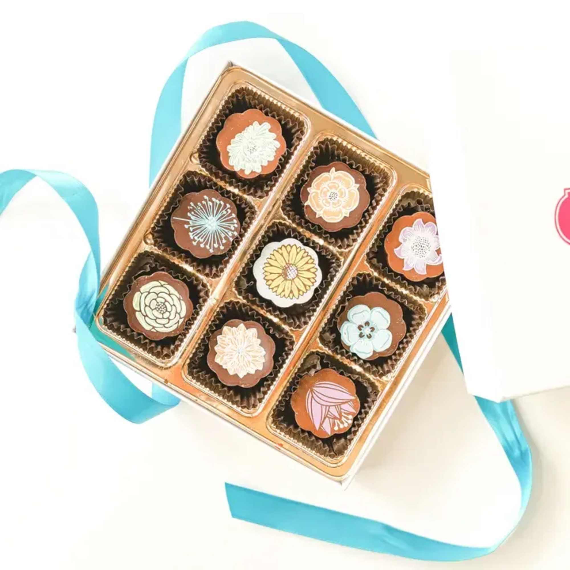 A mix of Milk and Dark Chocolate covering a soft creamy European