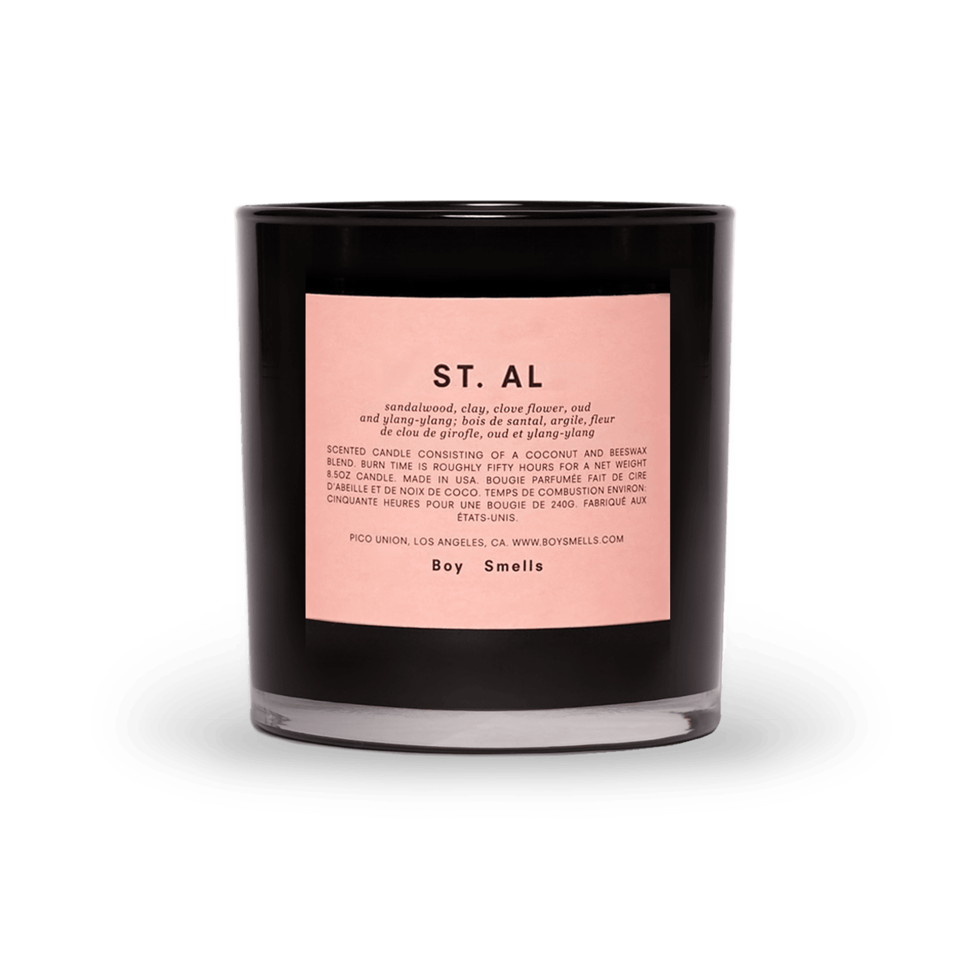 sandalwood, clay, clove flower, oud and ylang-ylang

The name St. Al is a