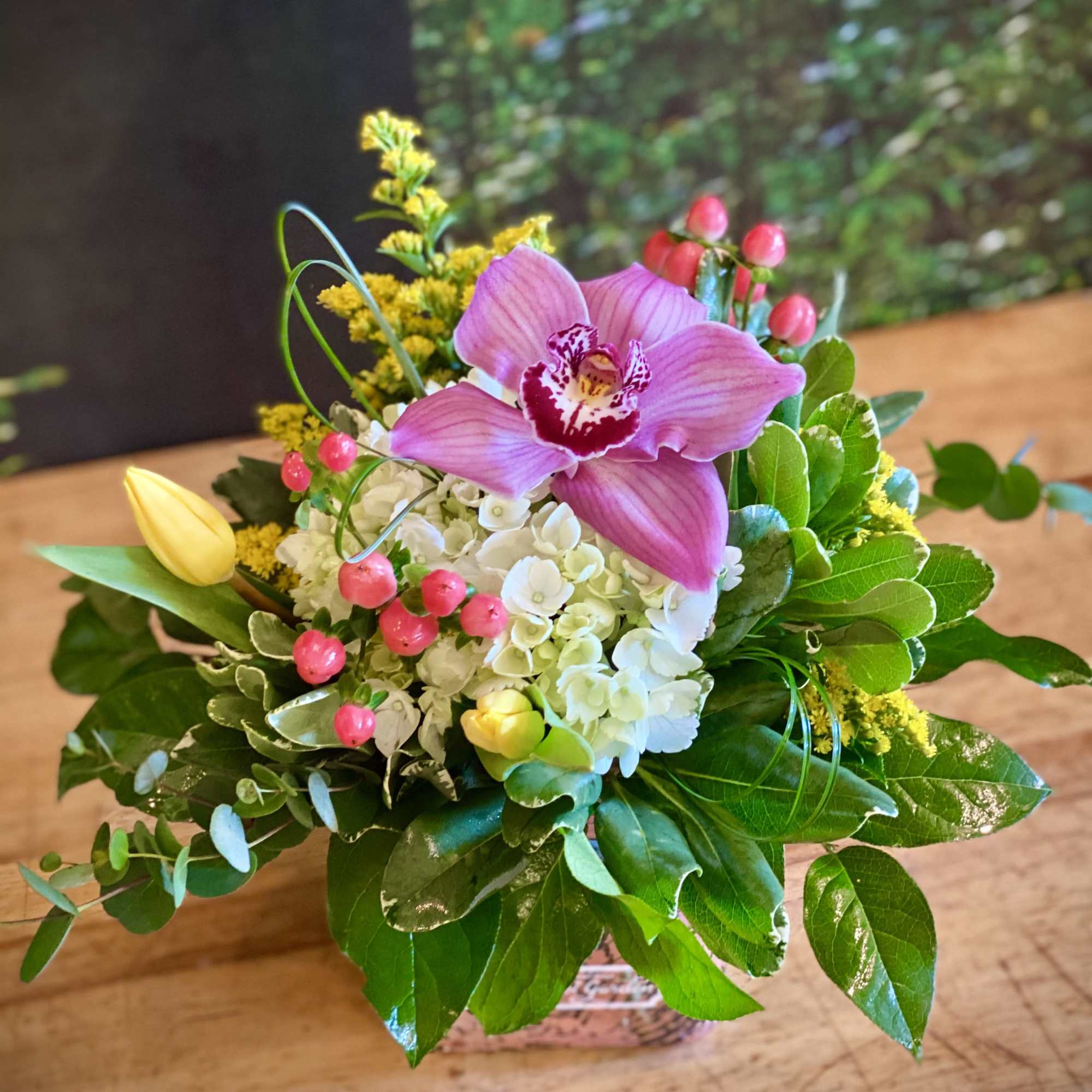 The "Spring Celebration" is a beautiful contemporary garden design made in a