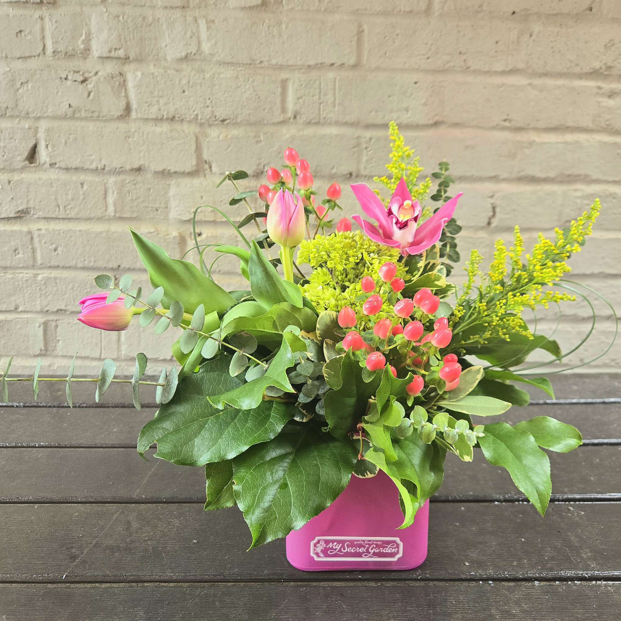 The "Spring Celebration" is a beautiful contemporary garden design made in a